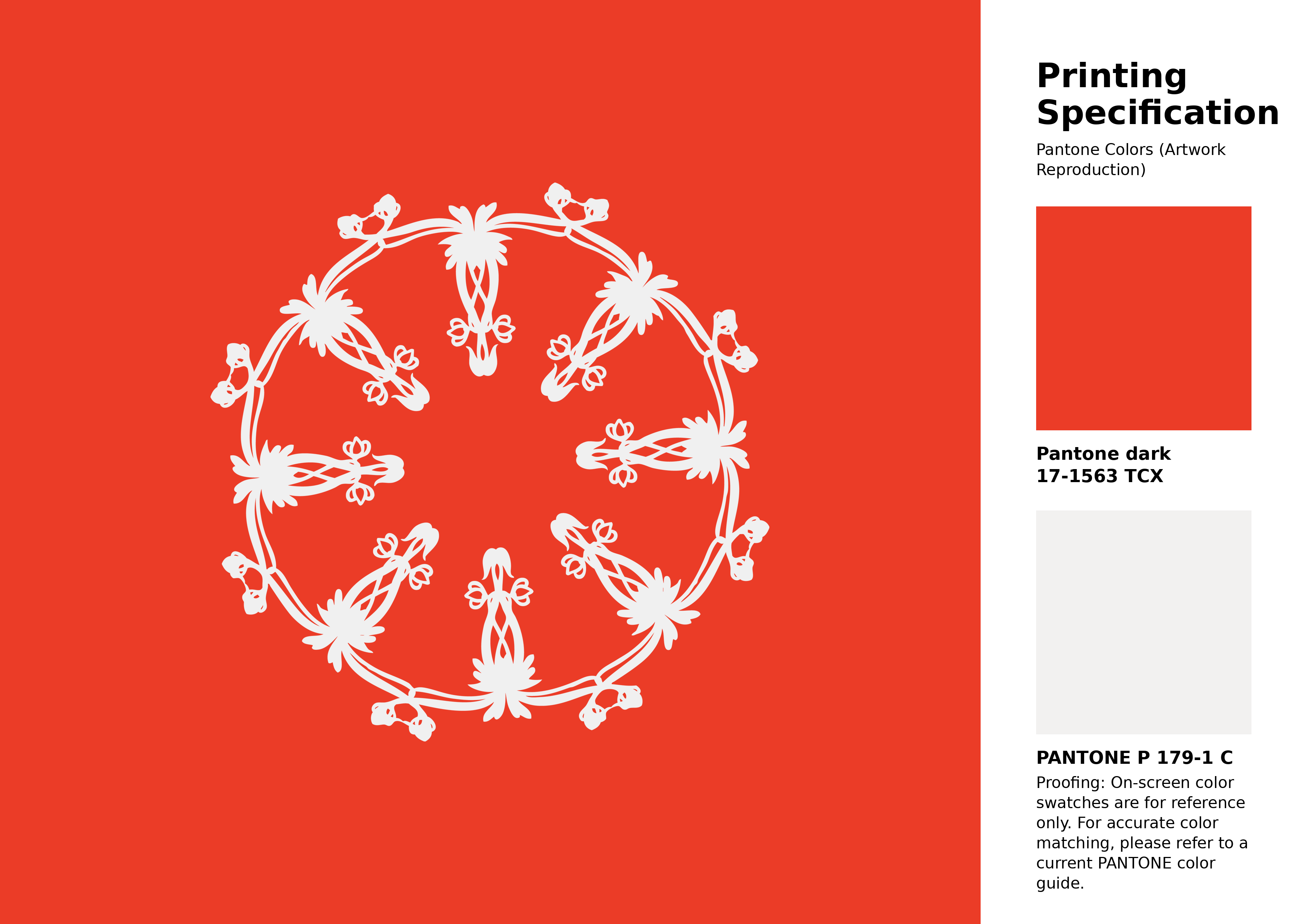High-quality artwork and graphic illustration using Pantone 17-1563 Tcx Cherry Tomato Color | Hex color Code #eb3c27. A fantastic creative resource for designers and artists. #artwork #illustration #graphicart #eb3c27