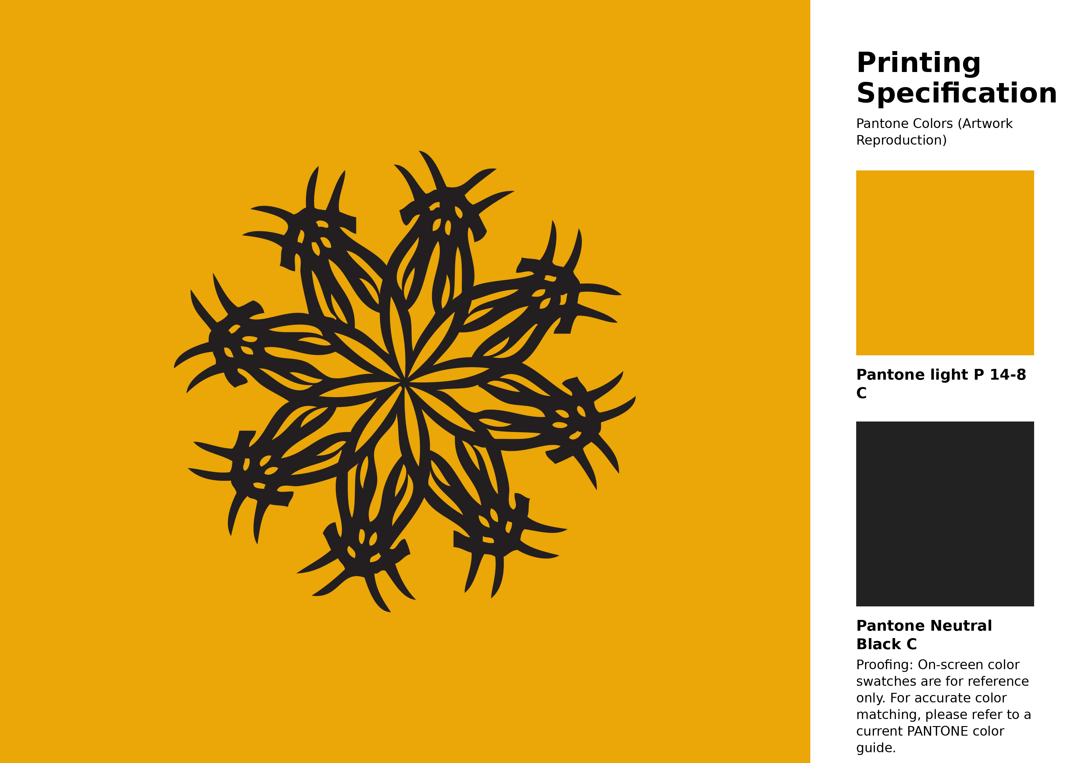 High-quality artwork and graphic illustration using Pantone P 14-8 C Color | Hex color Code #eba607. A fantastic creative resource for designers and artists. #artwork #illustration #graphicart #eba607