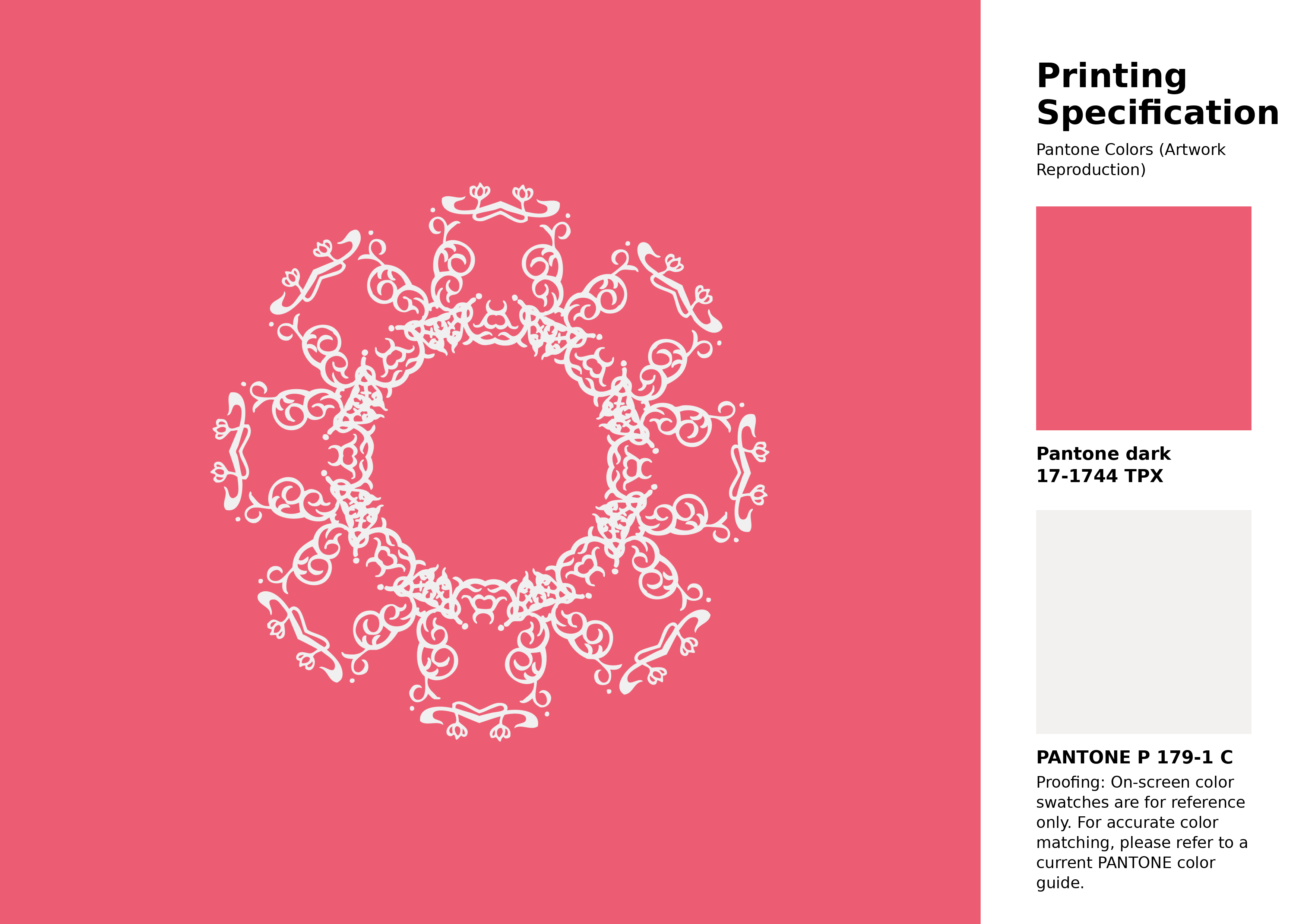 High-quality artwork and graphic illustration using Pantone 17-1744 Tpx Calypso Coral Color | Hex color Code #ec5d73. A fantastic creative resource for designers and artists. #artwork #illustration #graphicart #ec5d73