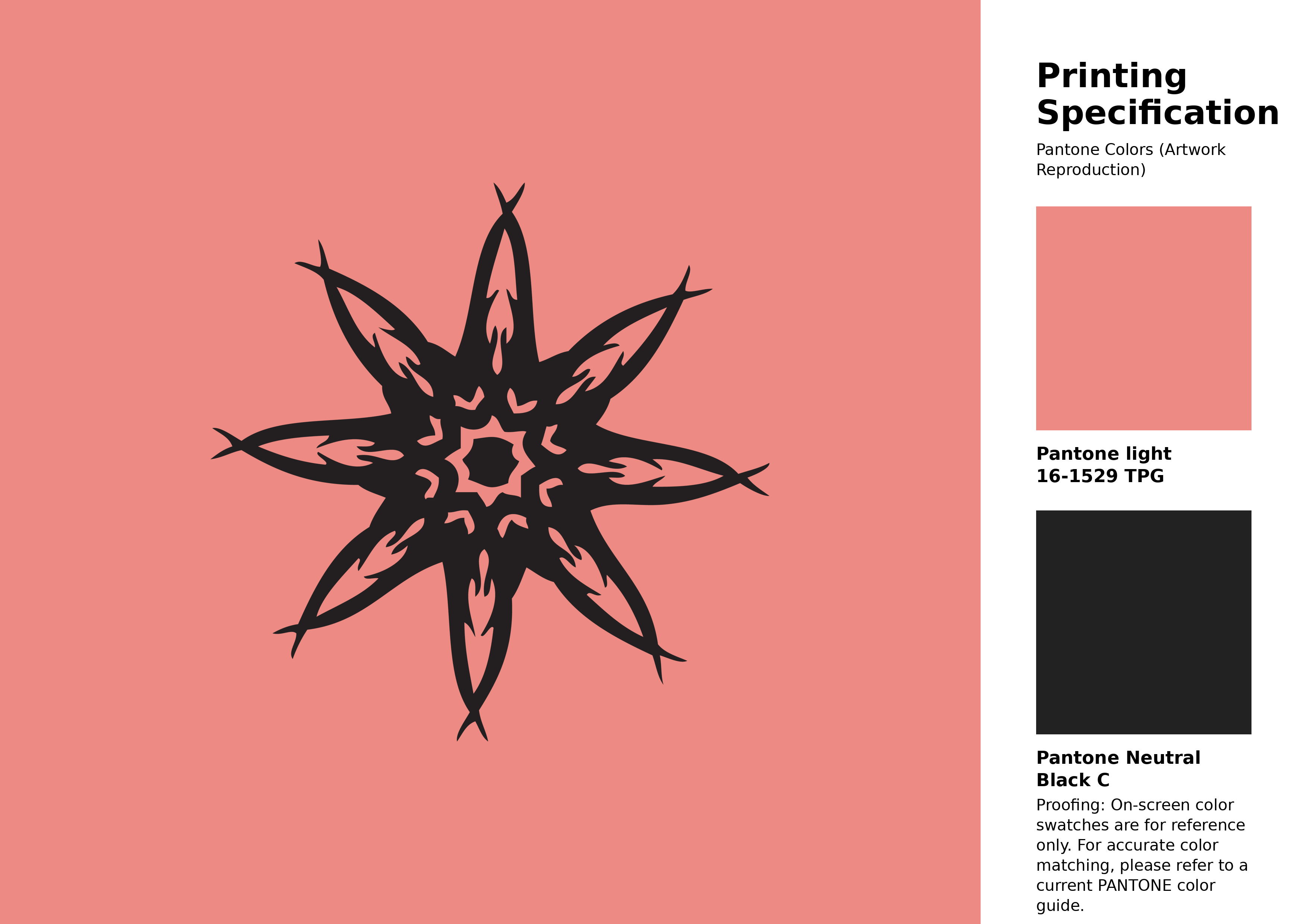 High-quality artwork and graphic illustration using Pantone 16-1529 Tpg Burnt Coral Color | Hex color Code #ec8a83. A fantastic creative resource for designers and artists. #artwork #illustration #graphicart #ec8a83