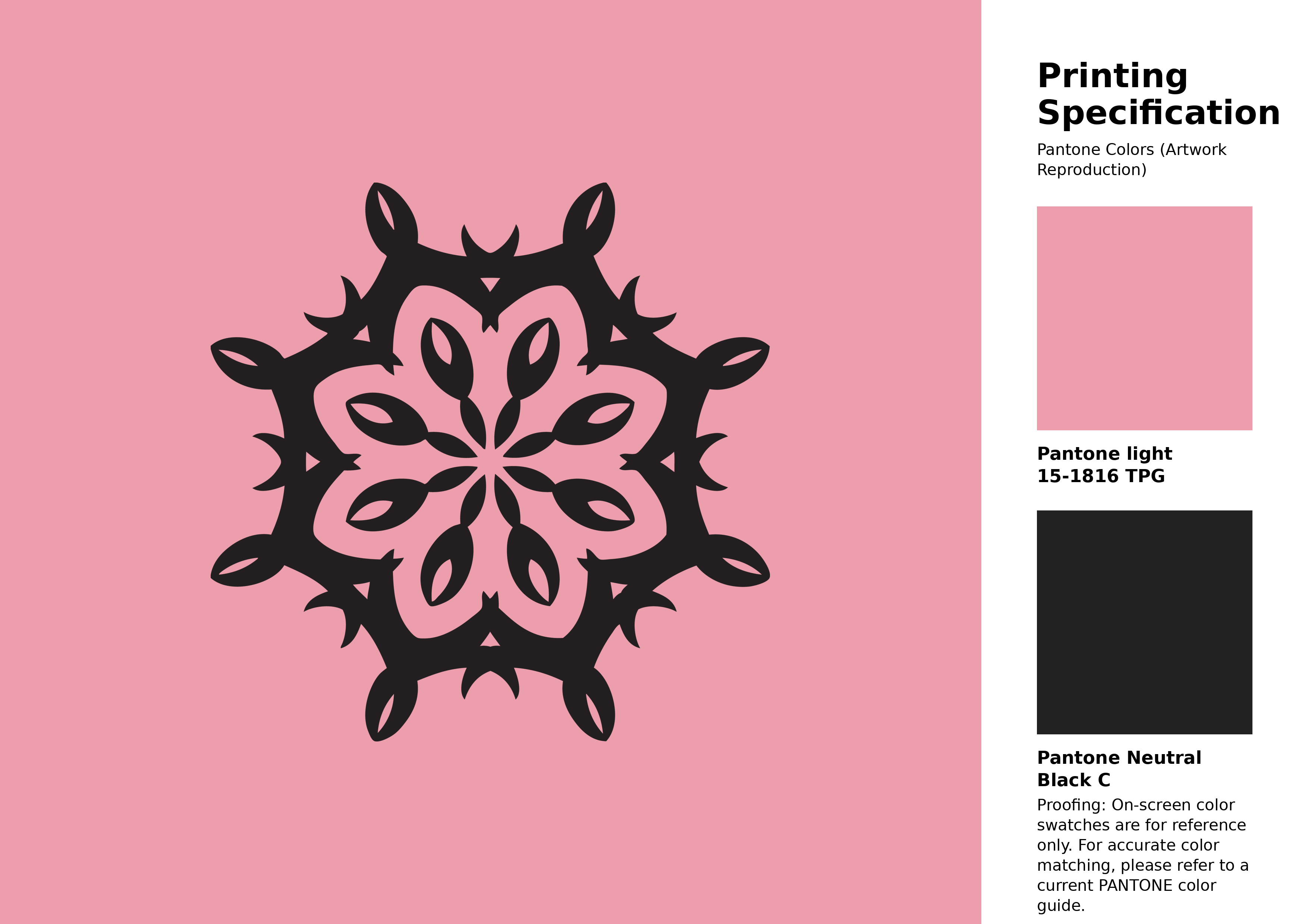 High-quality artwork and graphic illustration using Pantone 15-1816 Tpg Peony Color | Hex color Code #ec9eac. A fantastic creative resource for designers and artists. #artwork #illustration #graphicart #ec9eac