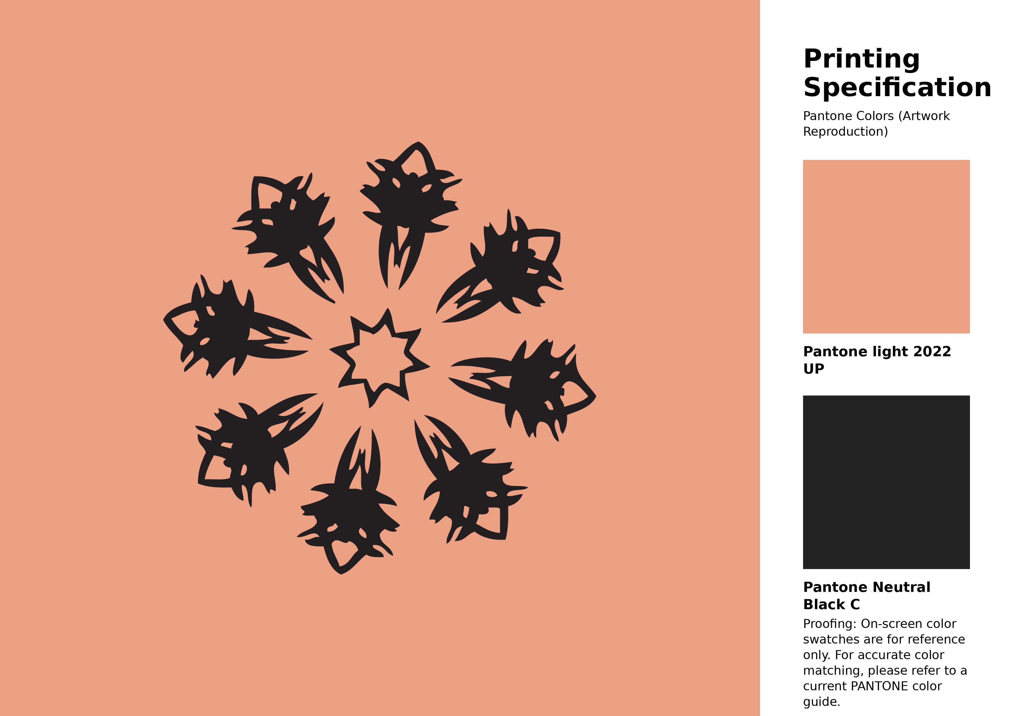 High-quality artwork and graphic illustration using Pantone 2022 UP Color | Hex color Code #eca084. A fantastic creative resource for designers and artists. #artwork #illustration #graphicart #eca084