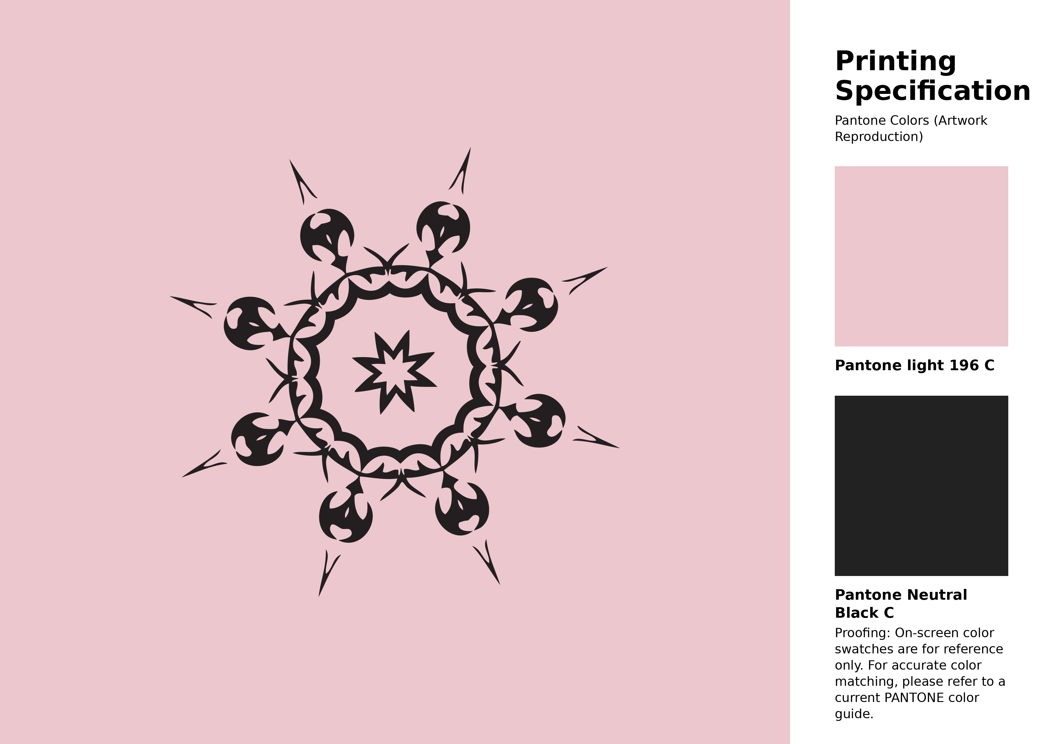 High-quality artwork and graphic illustration using Pantone 196 C Color | Hex color Code #ecc7cd. A fantastic creative resource for designers and artists. #artwork #illustration #graphicart #ecc7cd