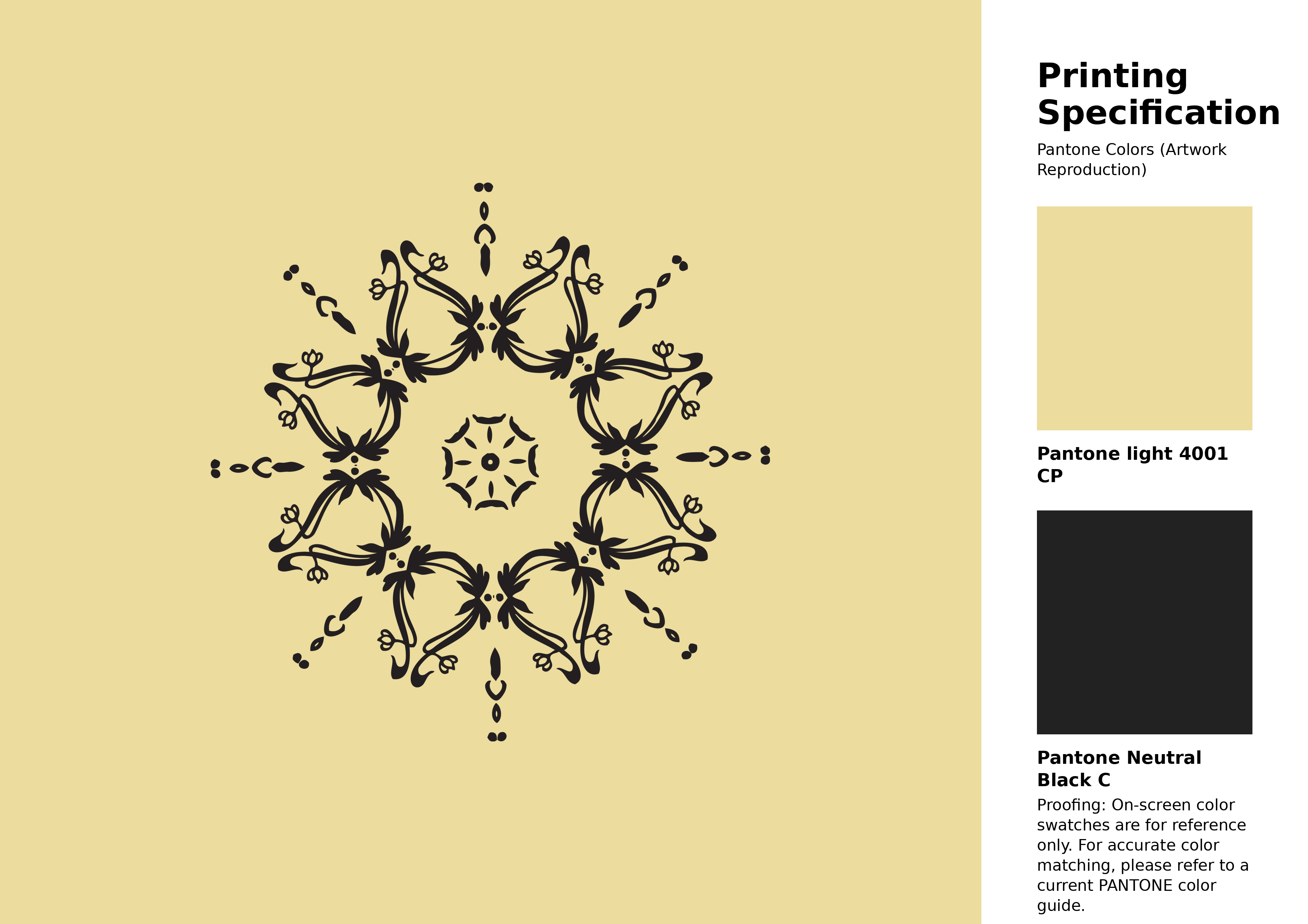 High-quality artwork and graphic illustration using Pantone 4001 CP Color | Hex color Code #ecdc9e. A fantastic creative resource for designers and artists. #artwork #illustration #graphicart #ecdc9e