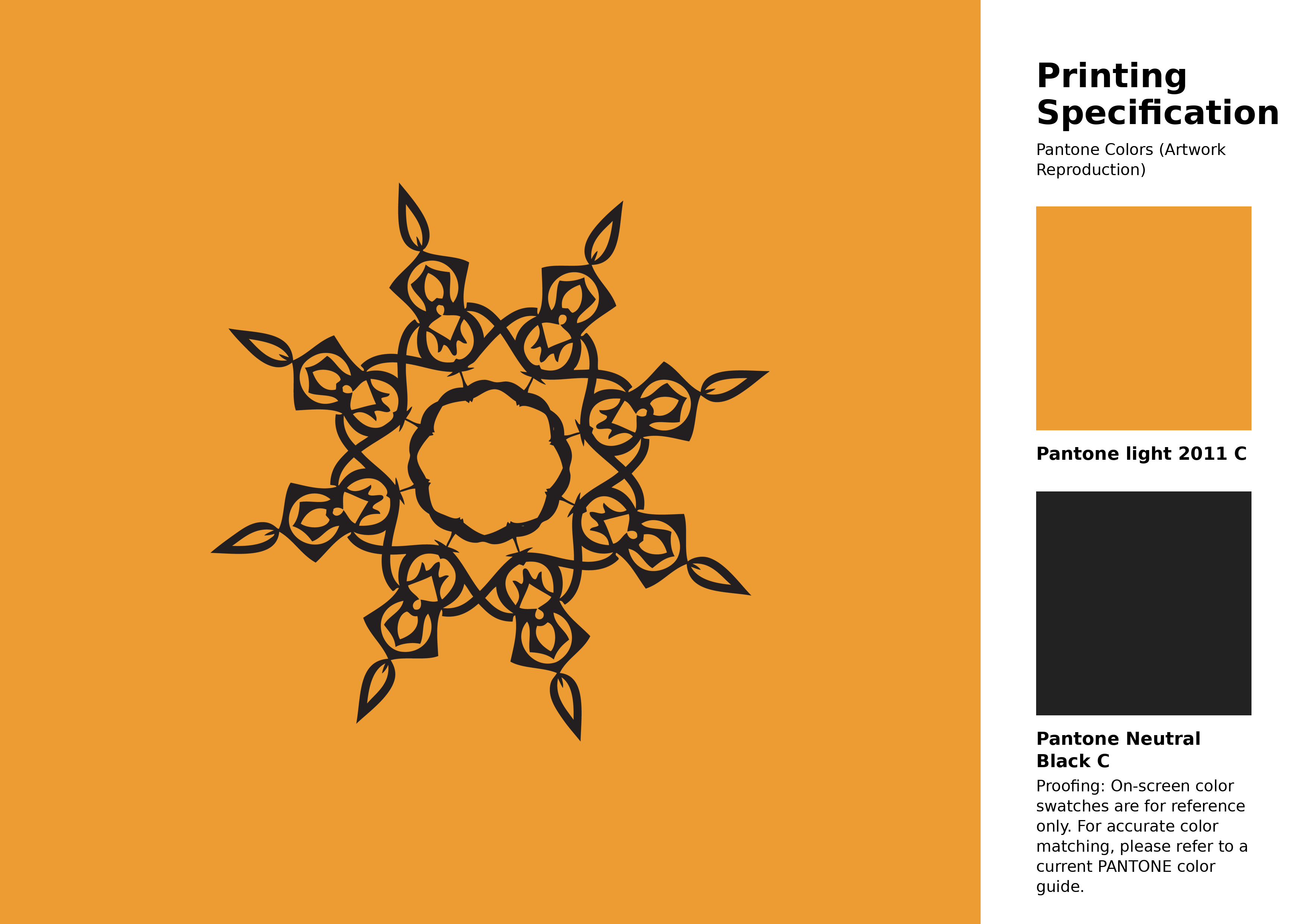 High-quality artwork and graphic illustration using Pantone 2011 C Color | Hex color Code #ed9b33. A fantastic creative resource for designers and artists. #artwork #illustration #graphicart #ed9b33