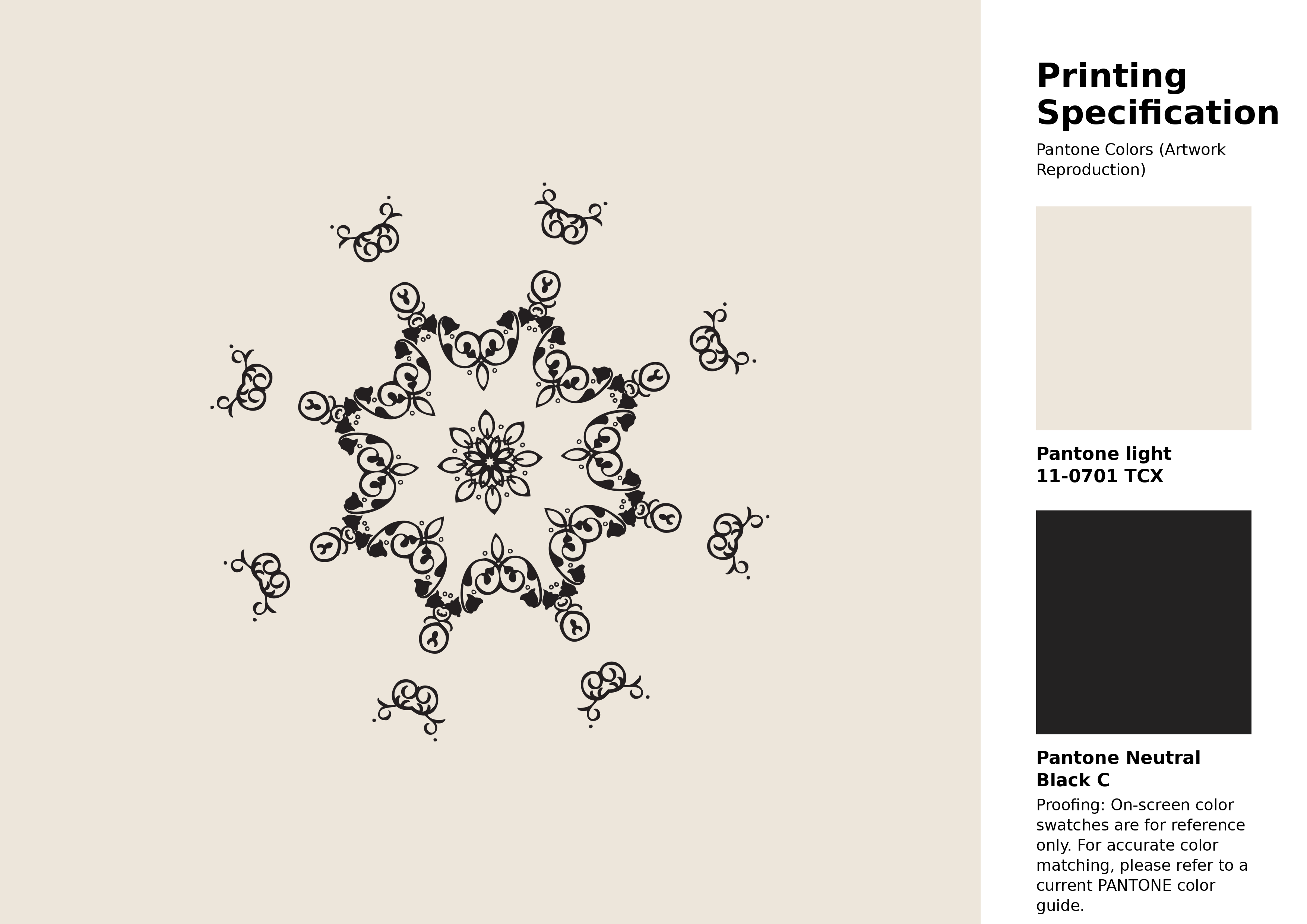 High-quality artwork and graphic illustration using Pantone 11-0701 Tcx Whisper White Color | Hex color Code #ede6db. A fantastic creative resource for designers and artists. #artwork #illustration #graphicart #ede6db