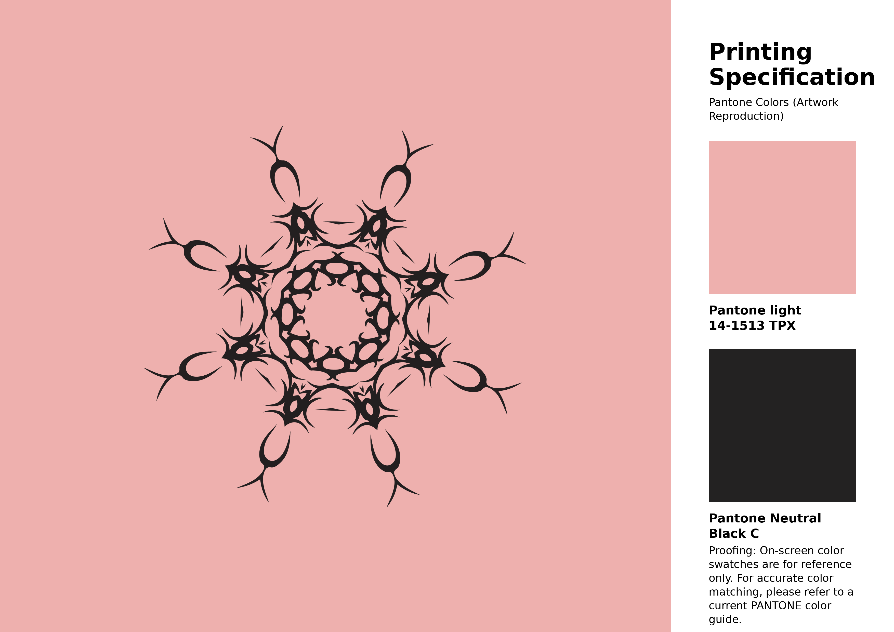 High-quality artwork and graphic illustration using Pantone 14-1513 Tpx Blossom Color | Hex color Code #eeb0ae. A fantastic creative resource for designers and artists. #artwork #illustration #graphicart #eeb0ae