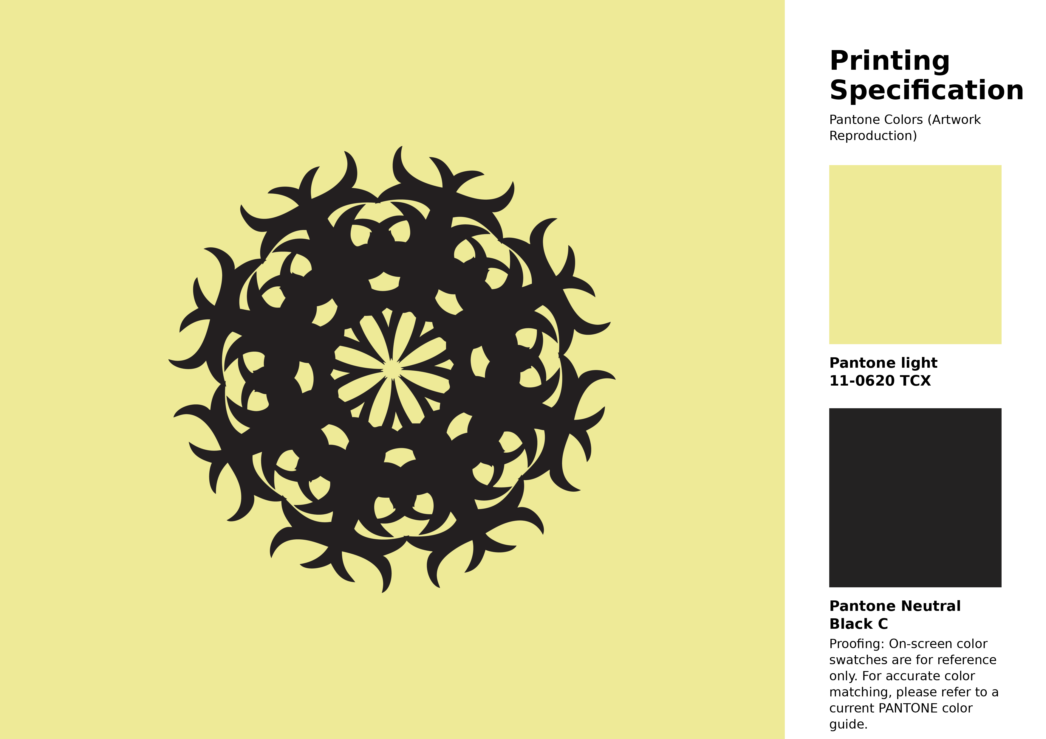 High-quality artwork and graphic illustration using Pantone 11-0620 Tcx Elfin Yellow Color | Hex color Code #eeea97. A fantastic creative resource for designers and artists. #artwork #illustration #graphicart #eeea97