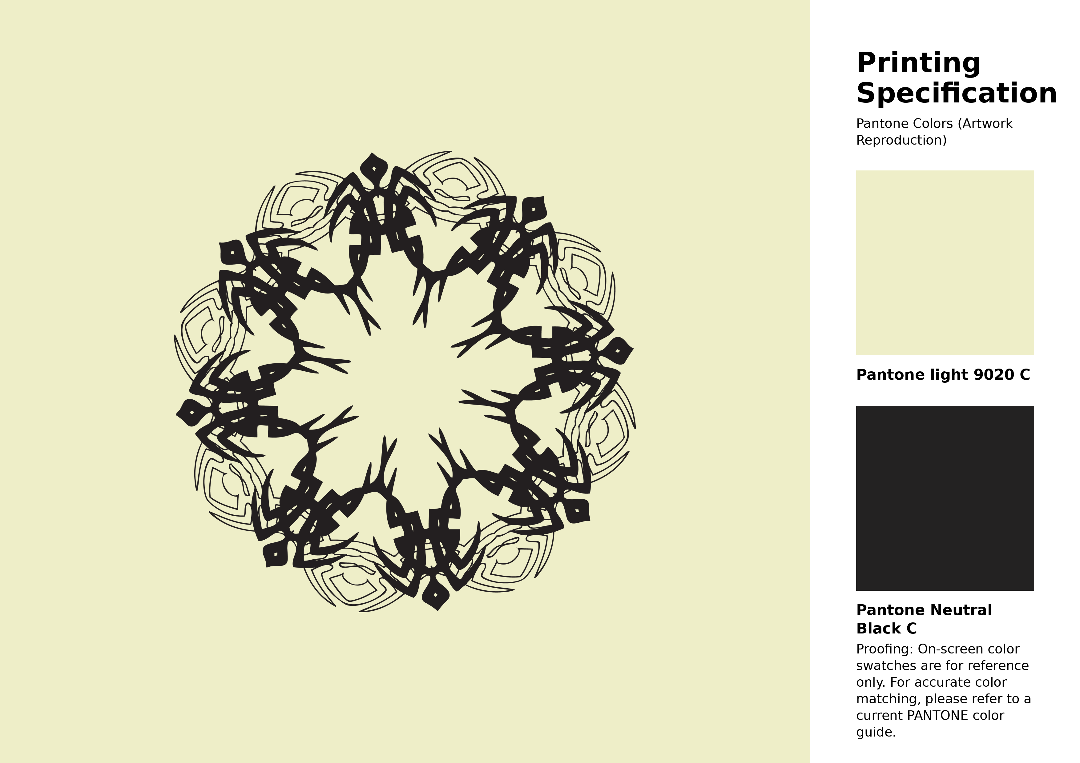 High-quality artwork and graphic illustration using Pantone 9020 C Color | Hex color Code #eeeec8. A fantastic creative resource for designers and artists. #artwork #illustration #graphicart #eeeec8
