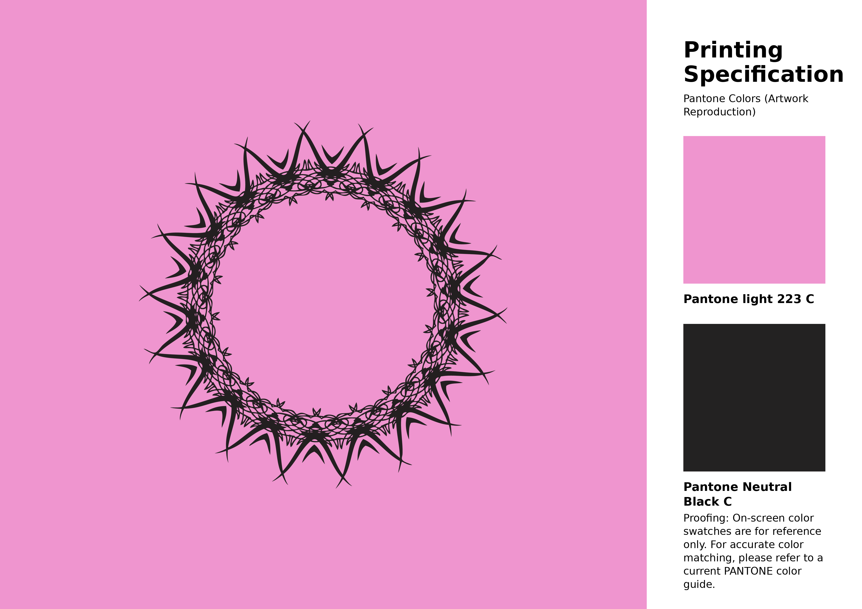 High-quality artwork and graphic illustration using Pantone 223 C Color | Hex color Code #ef95cf. A fantastic creative resource for designers and artists. #artwork #illustration #graphicart #ef95cf