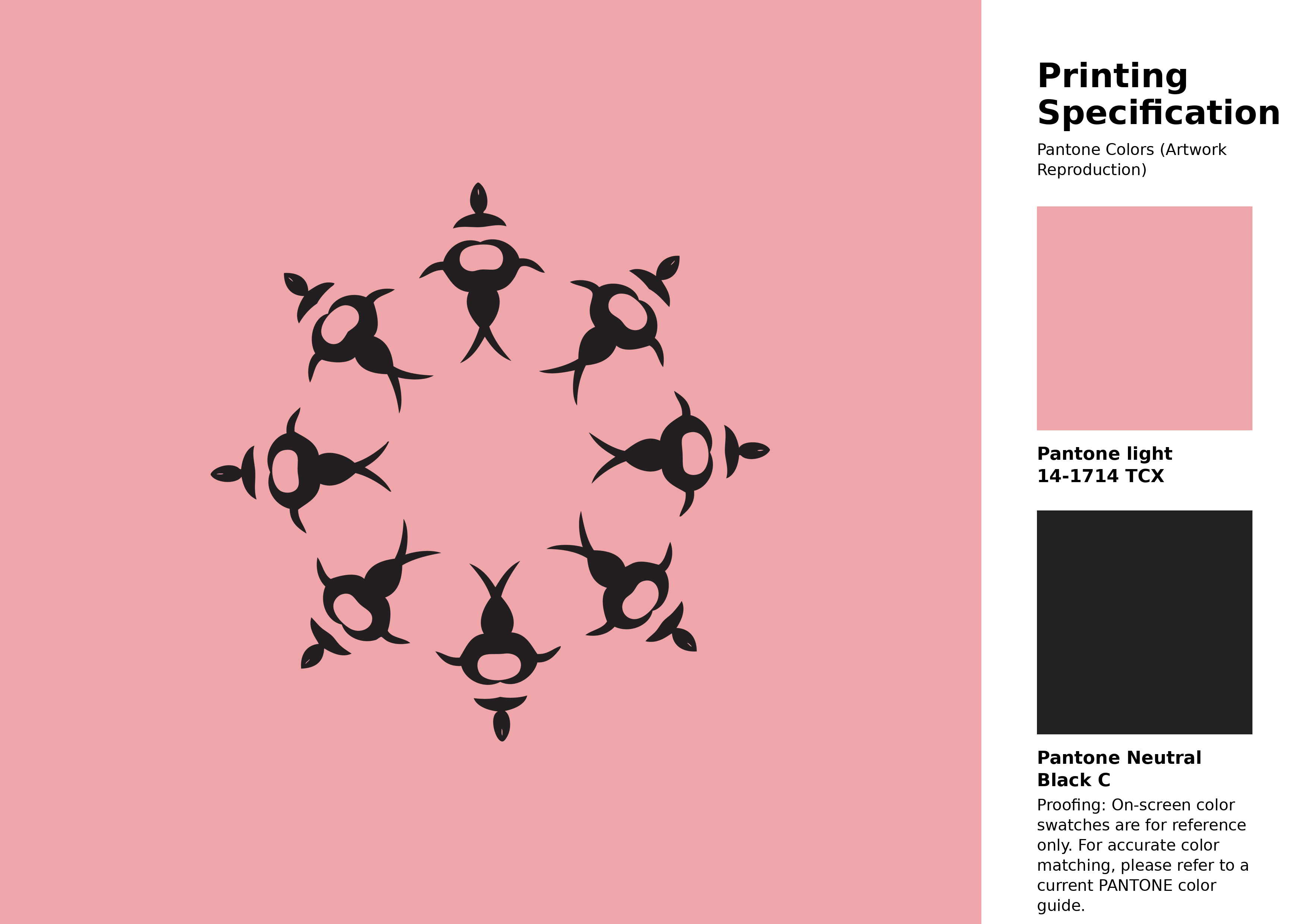 High-quality artwork and graphic illustration using Pantone 14-1714 Tcx Quartz Pink Color | Hex color Code #efa6aa. A fantastic creative resource for designers and artists. #artwork #illustration #graphicart #efa6aa