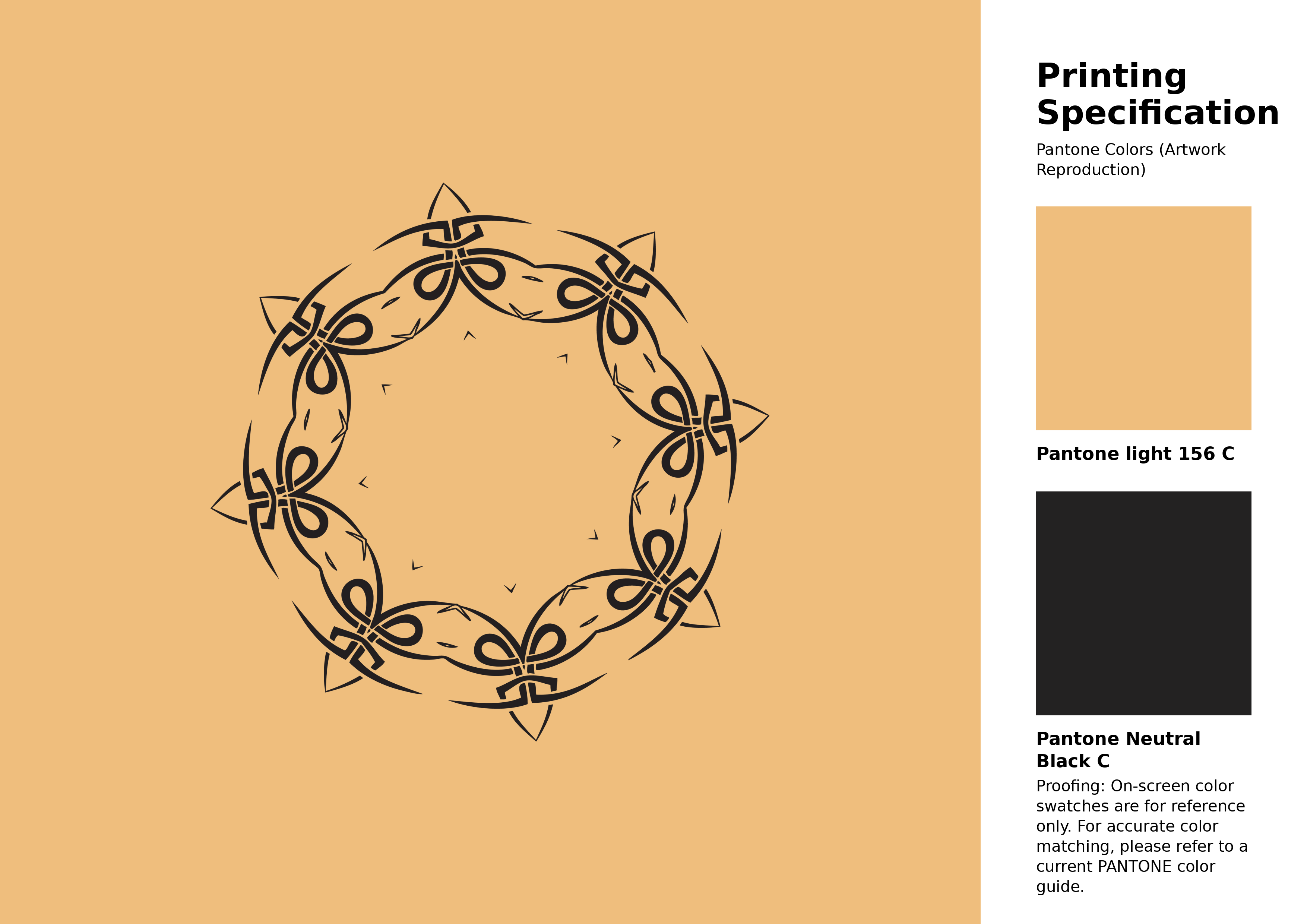 High-quality artwork and graphic illustration using Pantone 156 C Color | Hex color Code #efbe7d. A fantastic creative resource for designers and artists. #artwork #illustration #graphicart #efbe7d