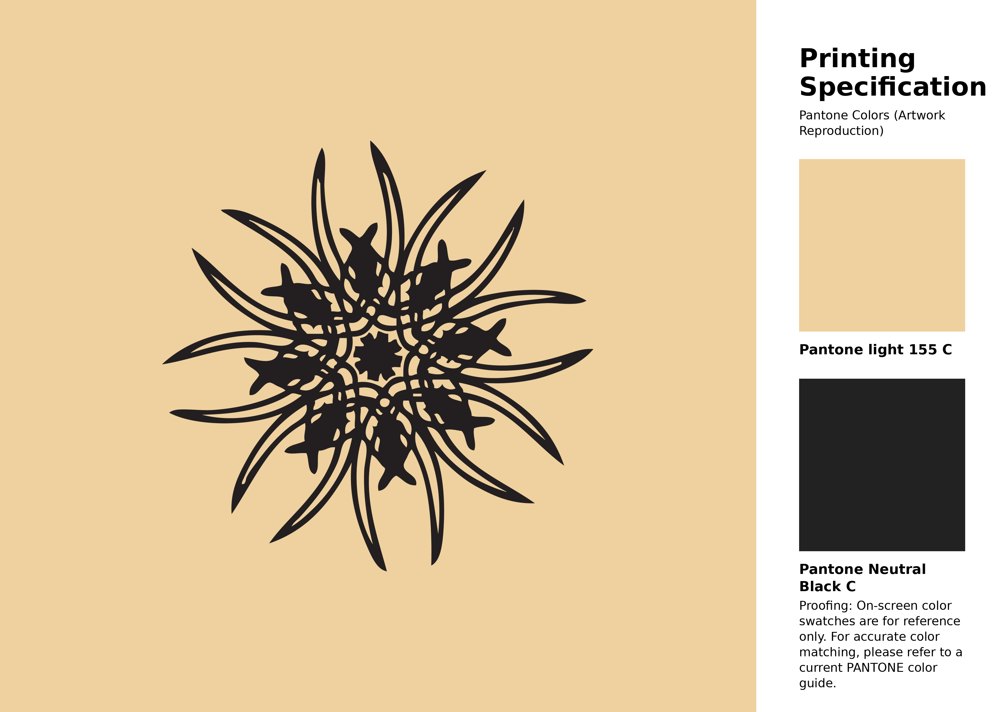 High-quality artwork and graphic illustration using Pantone 155 C Color | Hex color Code #efd19f. A fantastic creative resource for designers and artists. #artwork #illustration #graphicart #efd19f