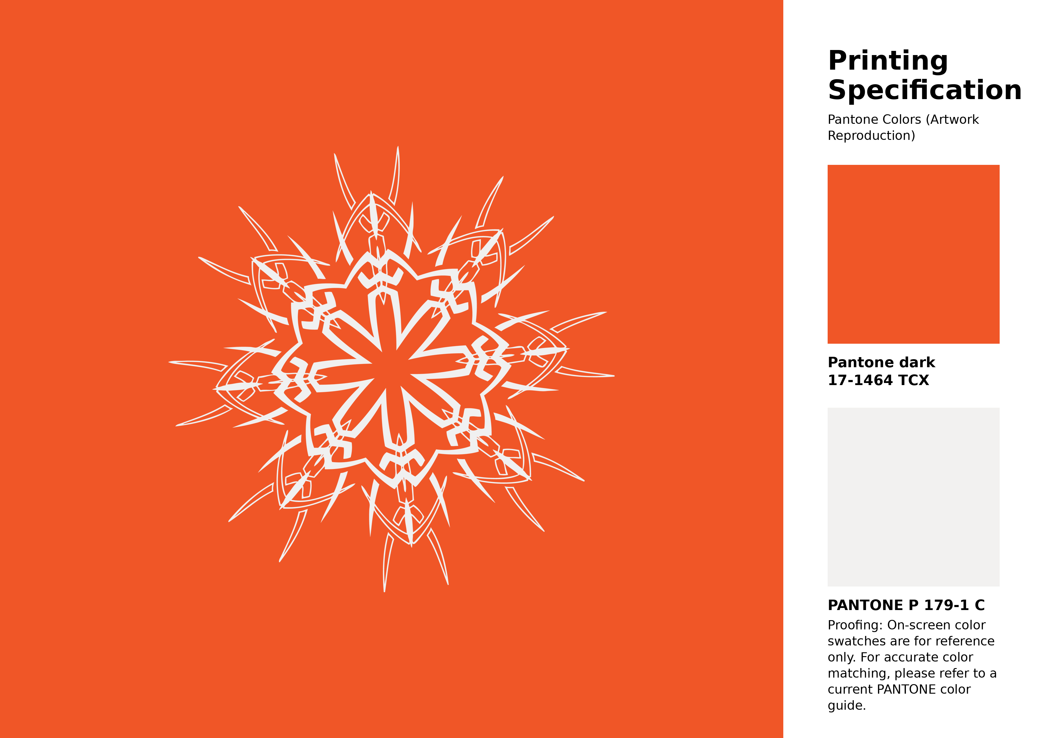 High-quality artwork and graphic illustration using Pantone 17-1464 Tcx Red Orange Color | Hex color Code #f05627. A fantastic creative resource for designers and artists. #artwork #illustration #graphicart #f05627
