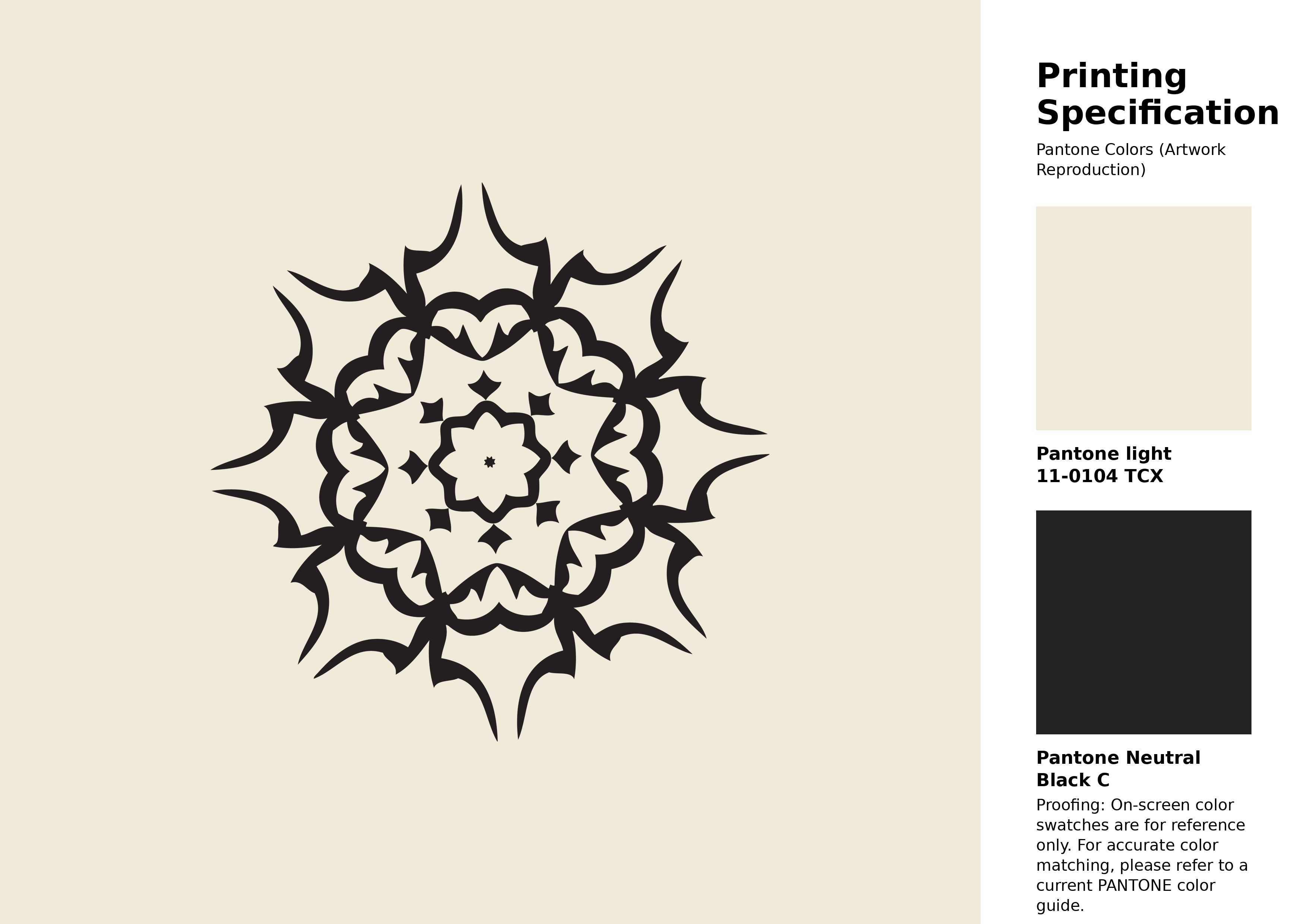 Hex Color #f0eada | Printing Match PANTONE 11-0104 TCX | Color ...