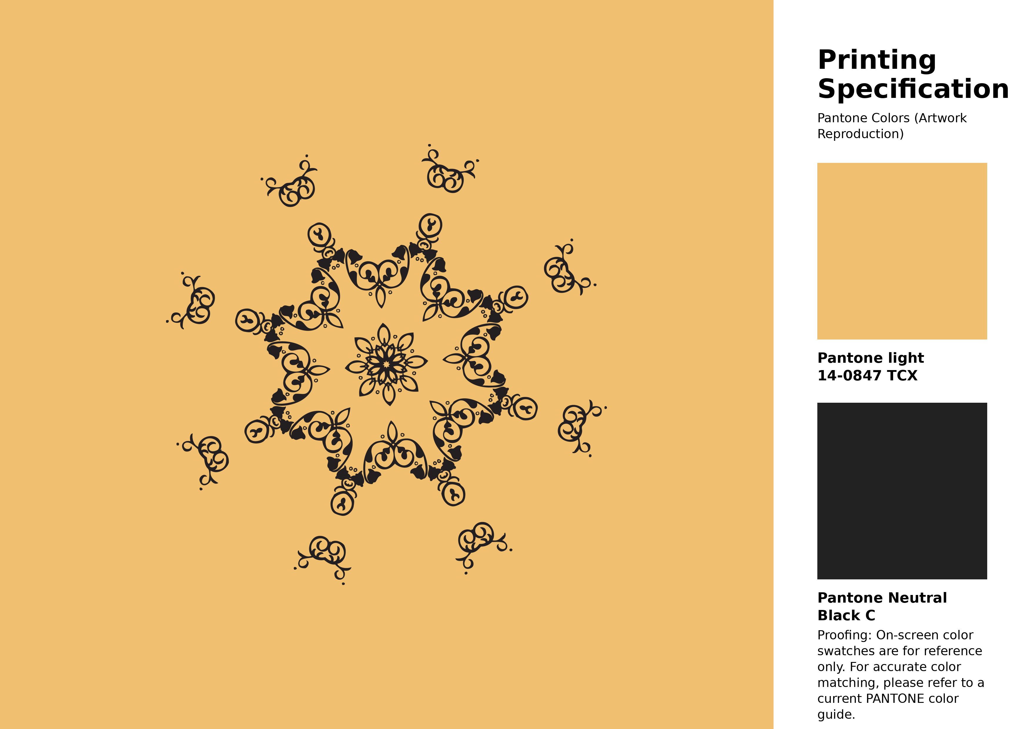 High-quality artwork and graphic illustration using Pantone 14-0847 Tcx Buff Yellow Color | Hex color Code #f1bf70. A fantastic creative resource for designers and artists. #artwork #illustration #graphicart #f1bf70