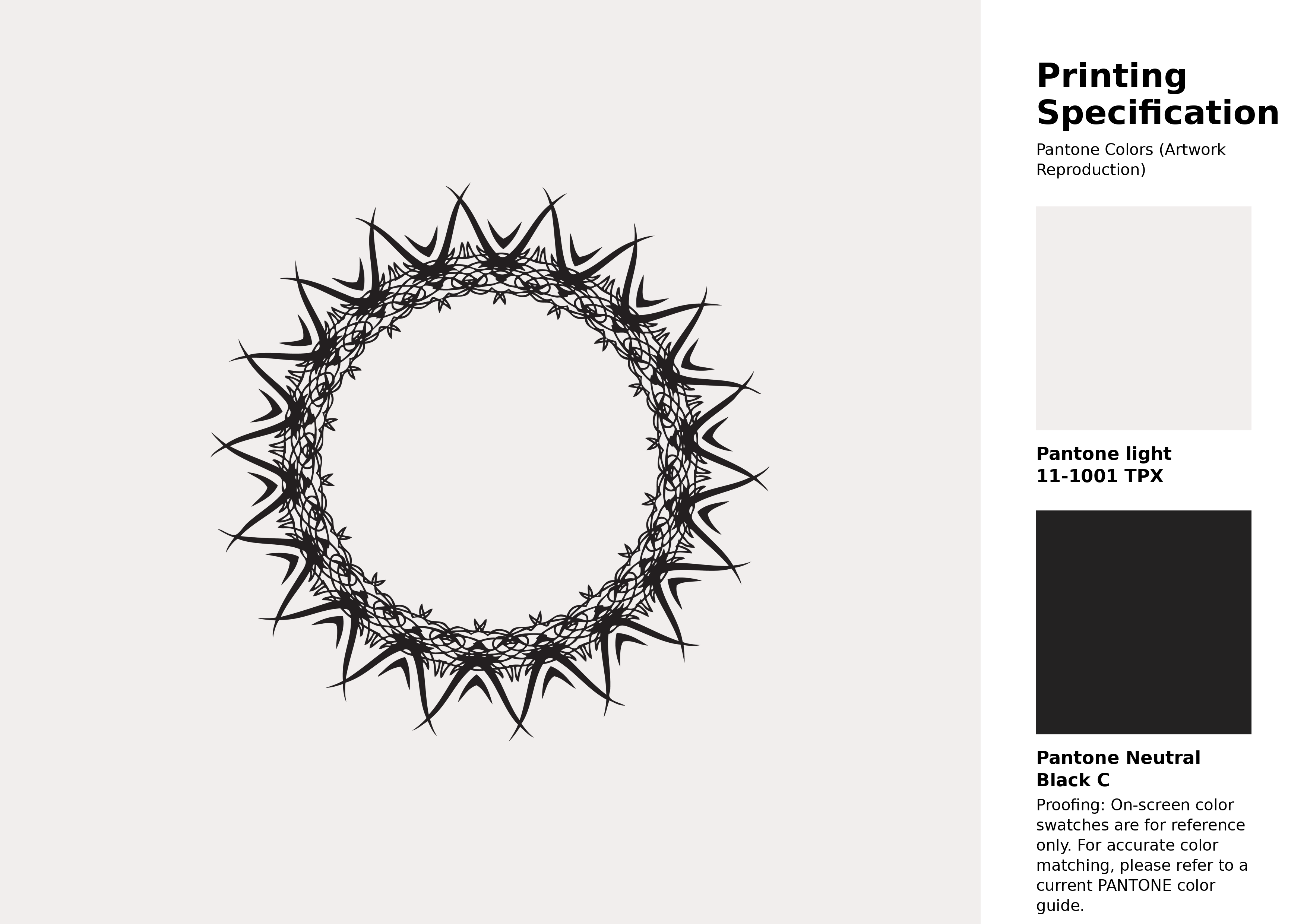 High-quality artwork and graphic illustration using Pantone 11-1001 Tpx White Alyssum Color | Hex color Code #f1eeed. A fantastic creative resource for designers and artists. #artwork #illustration #graphicart #f1eeed