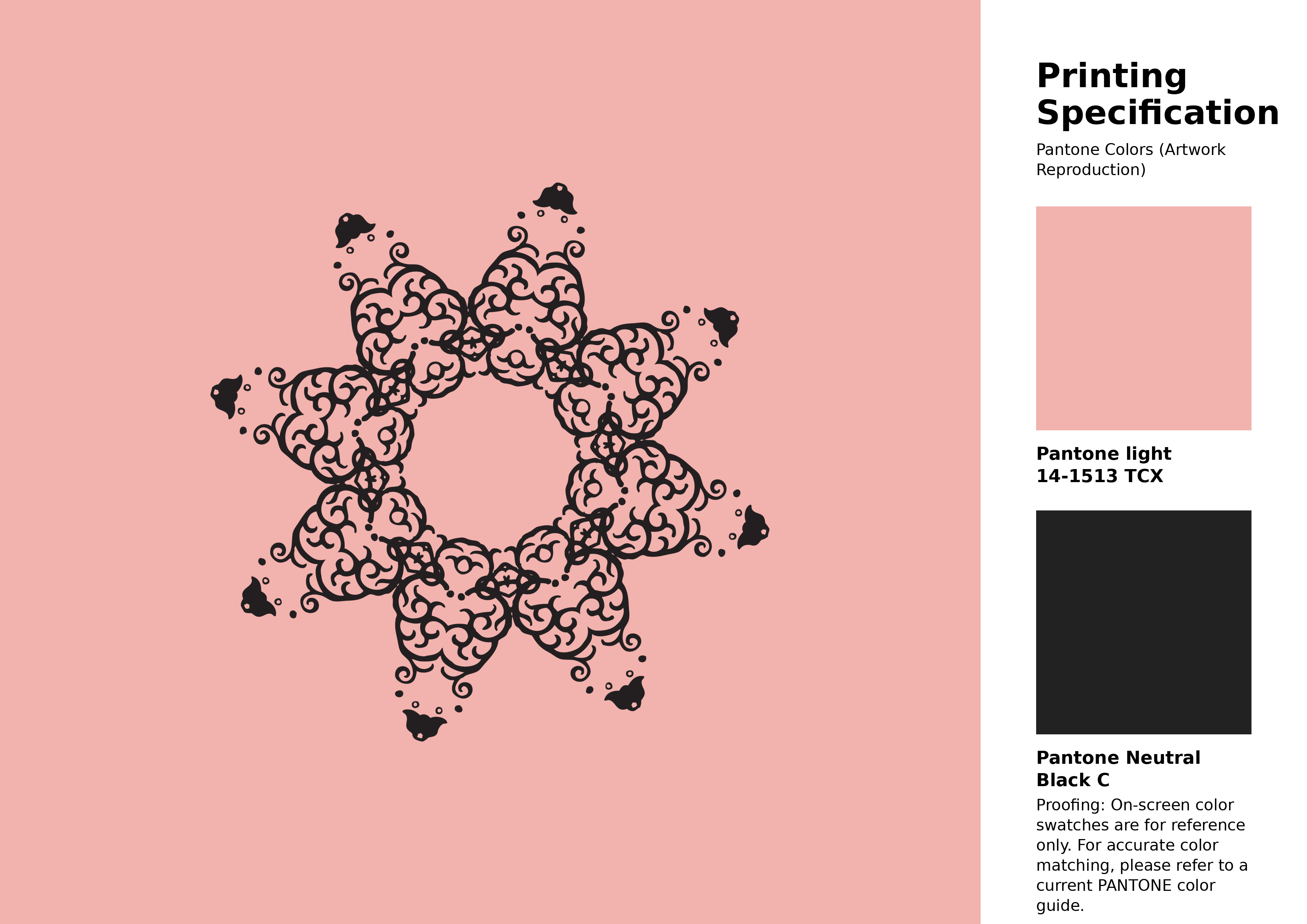 High-quality artwork and graphic illustration using Pantone 14-1513 Tcx Blossom Color | Hex color Code #f2b2ae. A fantastic creative resource for designers and artists. #artwork #illustration #graphicart #f2b2ae