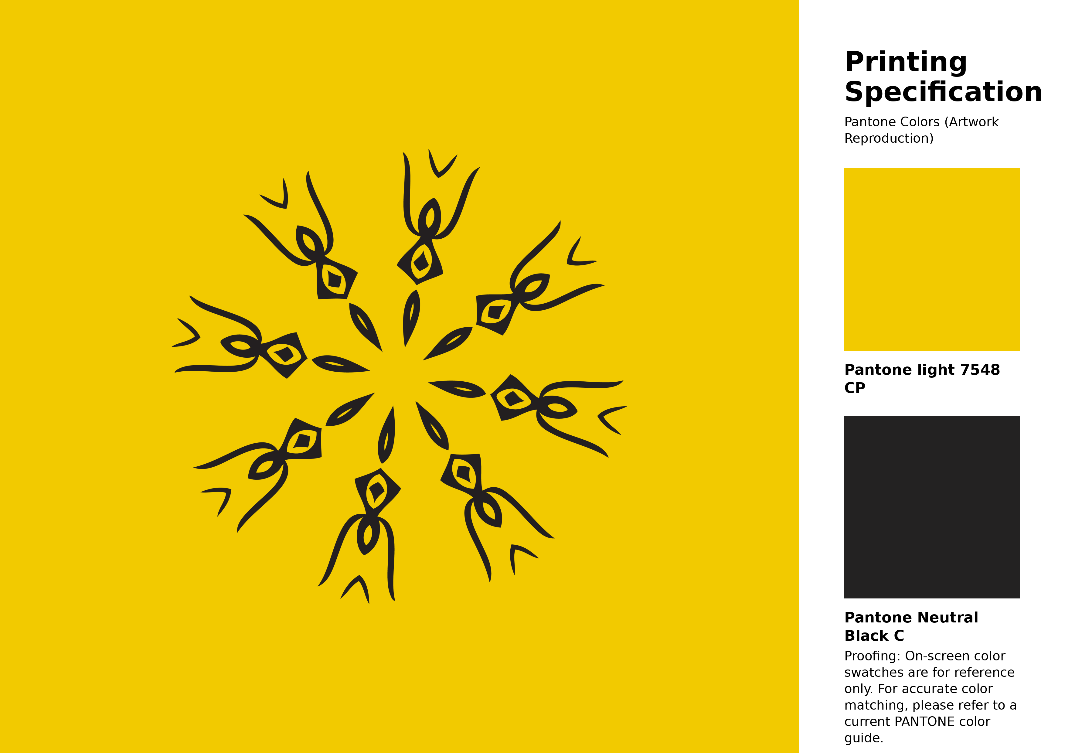 High-quality artwork and graphic illustration using Pantone 7548 CP Color | Hex color Code #f2ca00. A fantastic creative resource for designers and artists. #artwork #illustration #graphicart #f2ca00