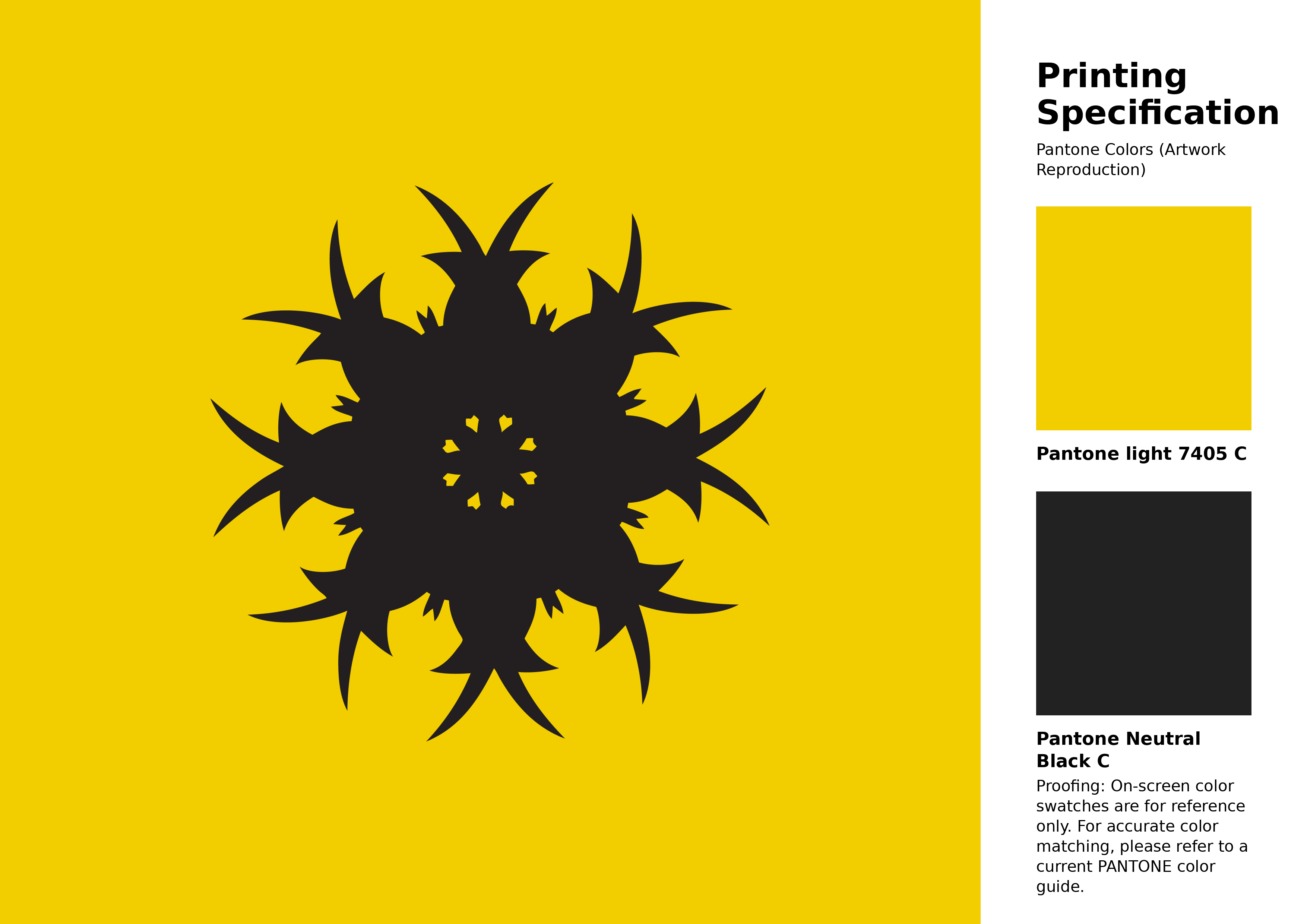 High-quality artwork and graphic illustration using Pantone 7405 C Color | Hex color Code #f2cd00. A fantastic creative resource for designers and artists. #artwork #illustration #graphicart #f2cd00