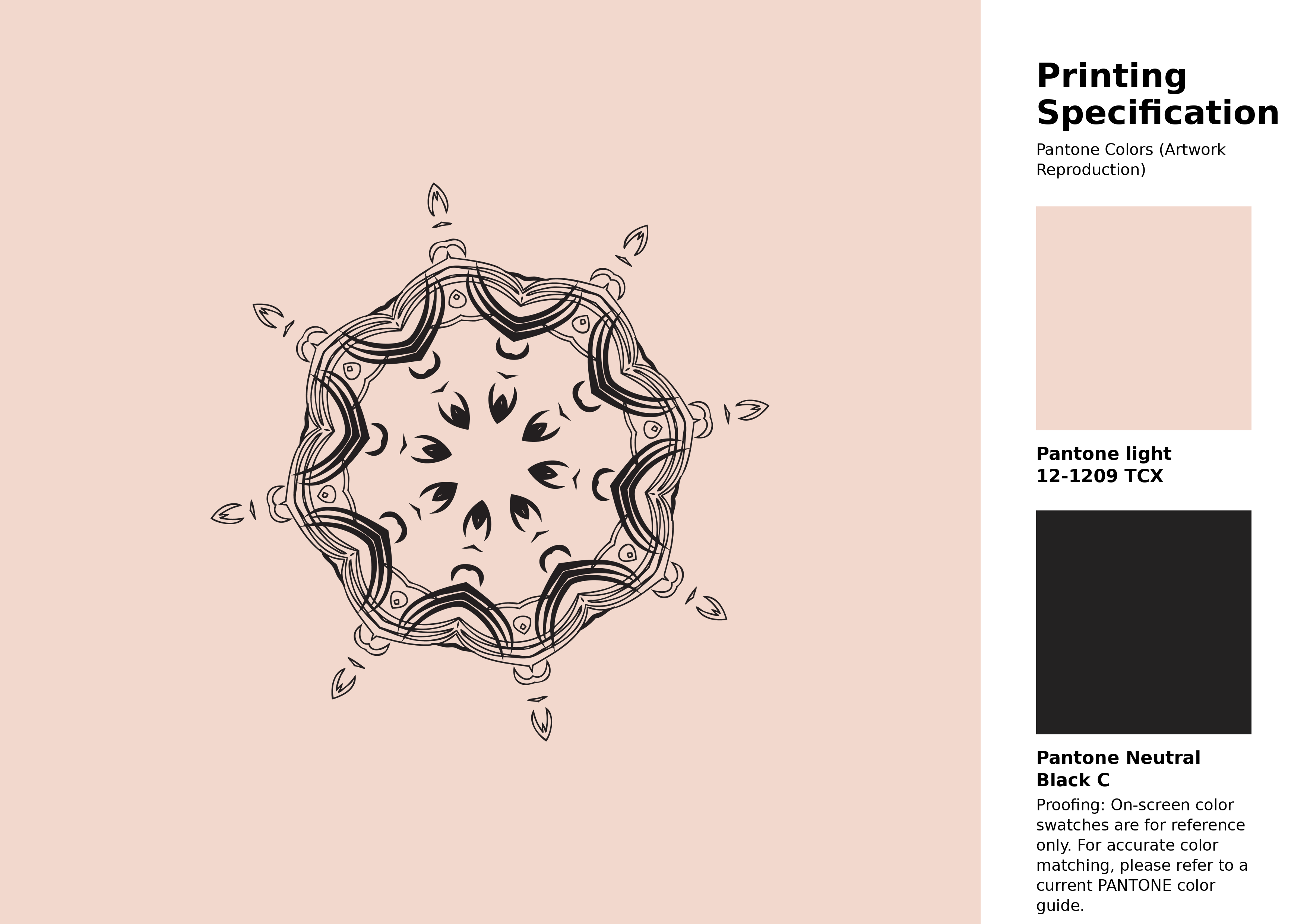 High-quality artwork and graphic illustration using Pantone 12-1209 Tcx Soft Pink Color | Hex color Code #f2d8cd. A fantastic creative resource for designers and artists. #artwork #illustration #graphicart #f2d8cd