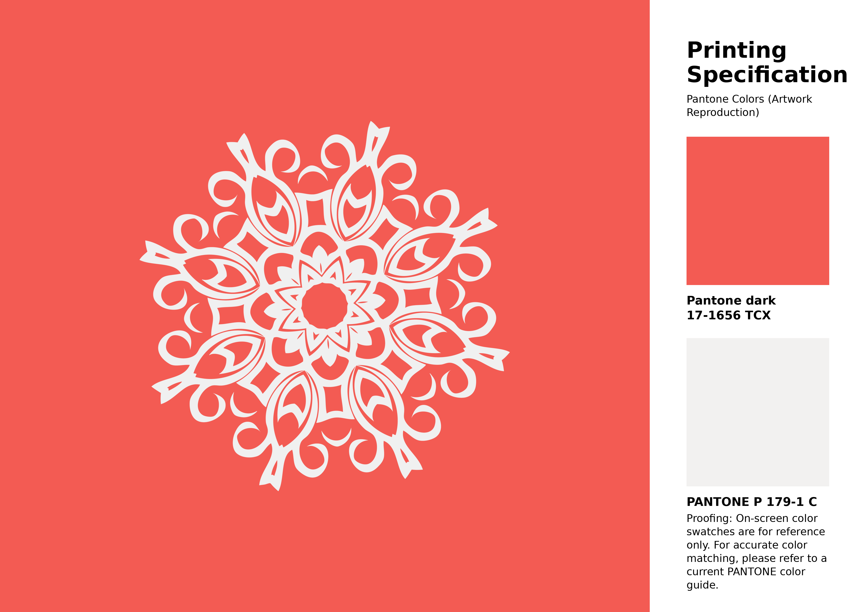High-quality artwork and graphic illustration using Pantone 17-1656 Tcx Hot Coral Color | Hex color Code #f35b53. A fantastic creative resource for designers and artists. #artwork #illustration #graphicart #f35b53