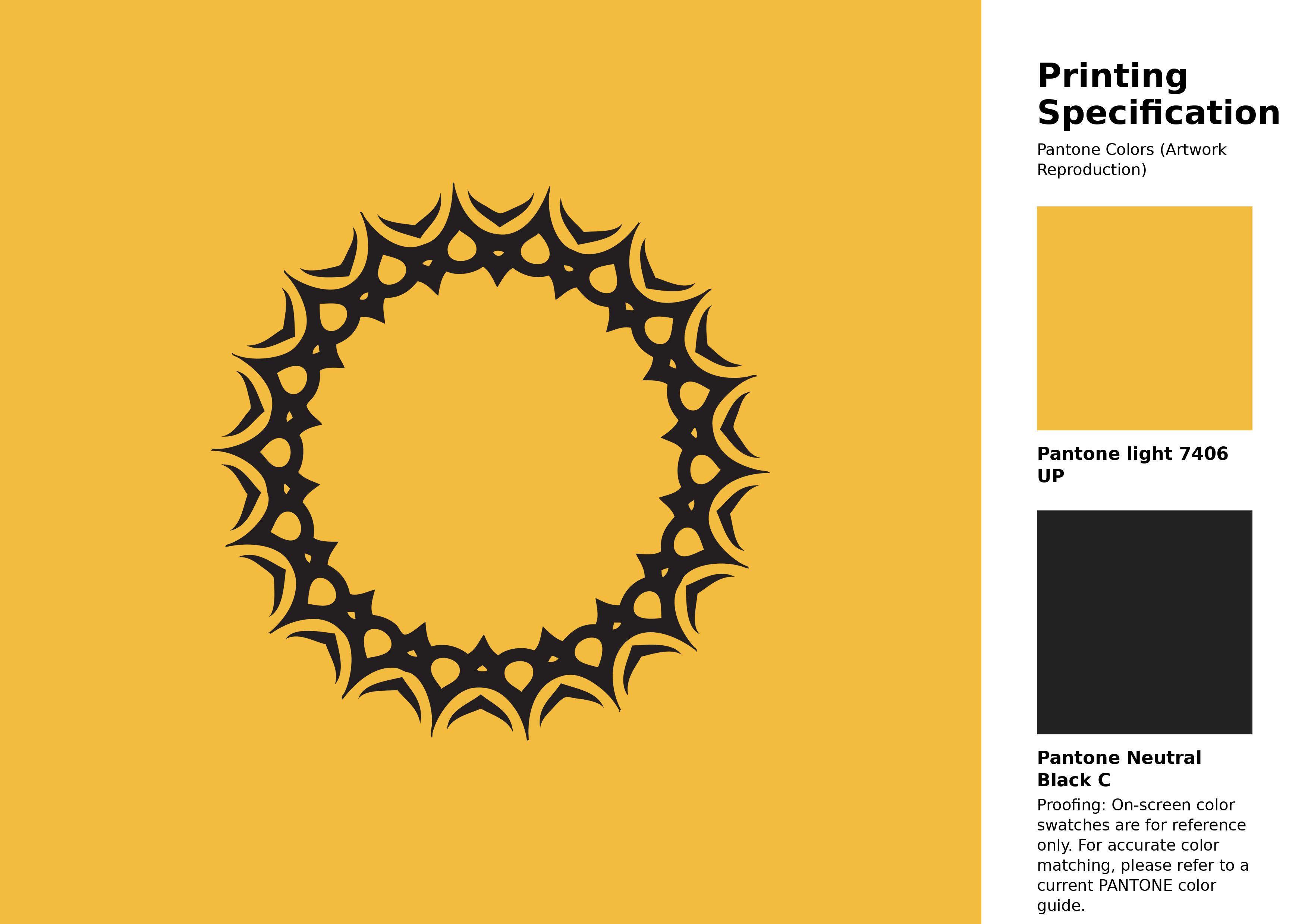 High-quality artwork and graphic illustration using Pantone 7406 UP Color | Hex color Code #f3bc3e. A fantastic creative resource for designers and artists. #artwork #illustration #graphicart #f3bc3e