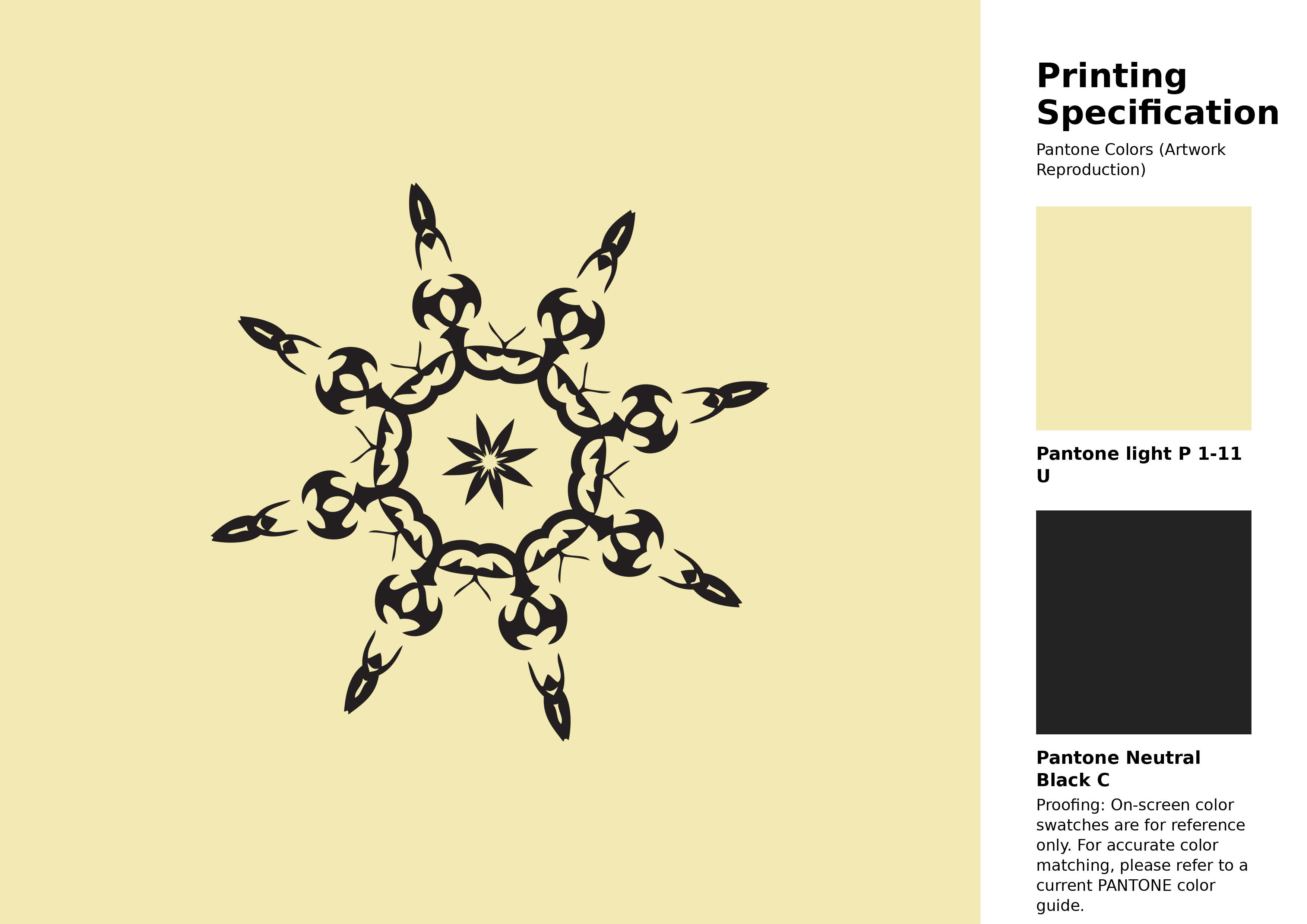 High-quality artwork and graphic illustration using Pantone P 1-11 U Color | Hex color Code #f3eab3. A fantastic creative resource for designers and artists. #artwork #illustration #graphicart #f3eab3