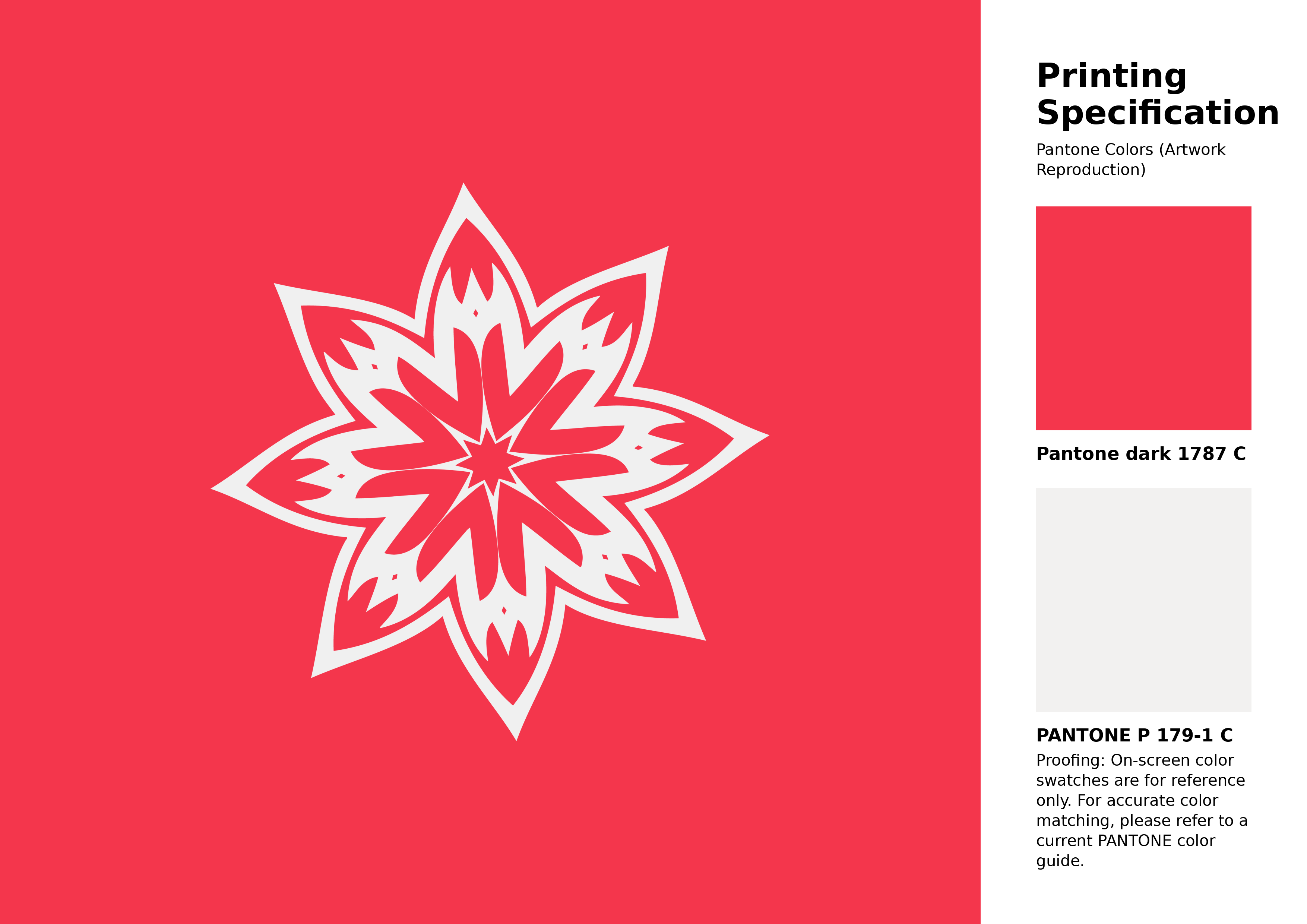 High-quality artwork and graphic illustration using Pantone 1787 C Color | Hex color Code #f4364c. A fantastic creative resource for designers and artists. #artwork #illustration #graphicart #f4364c