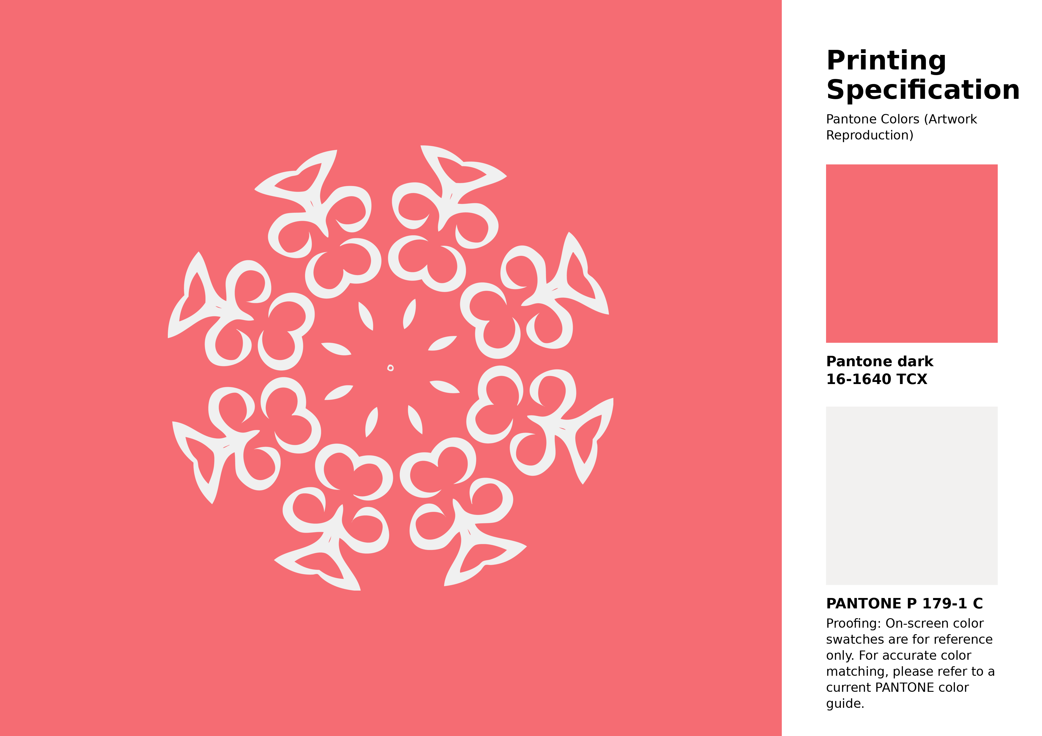 Hex Color #f56c73 | Printing Match PANTONE 16-1640 TCX | Color