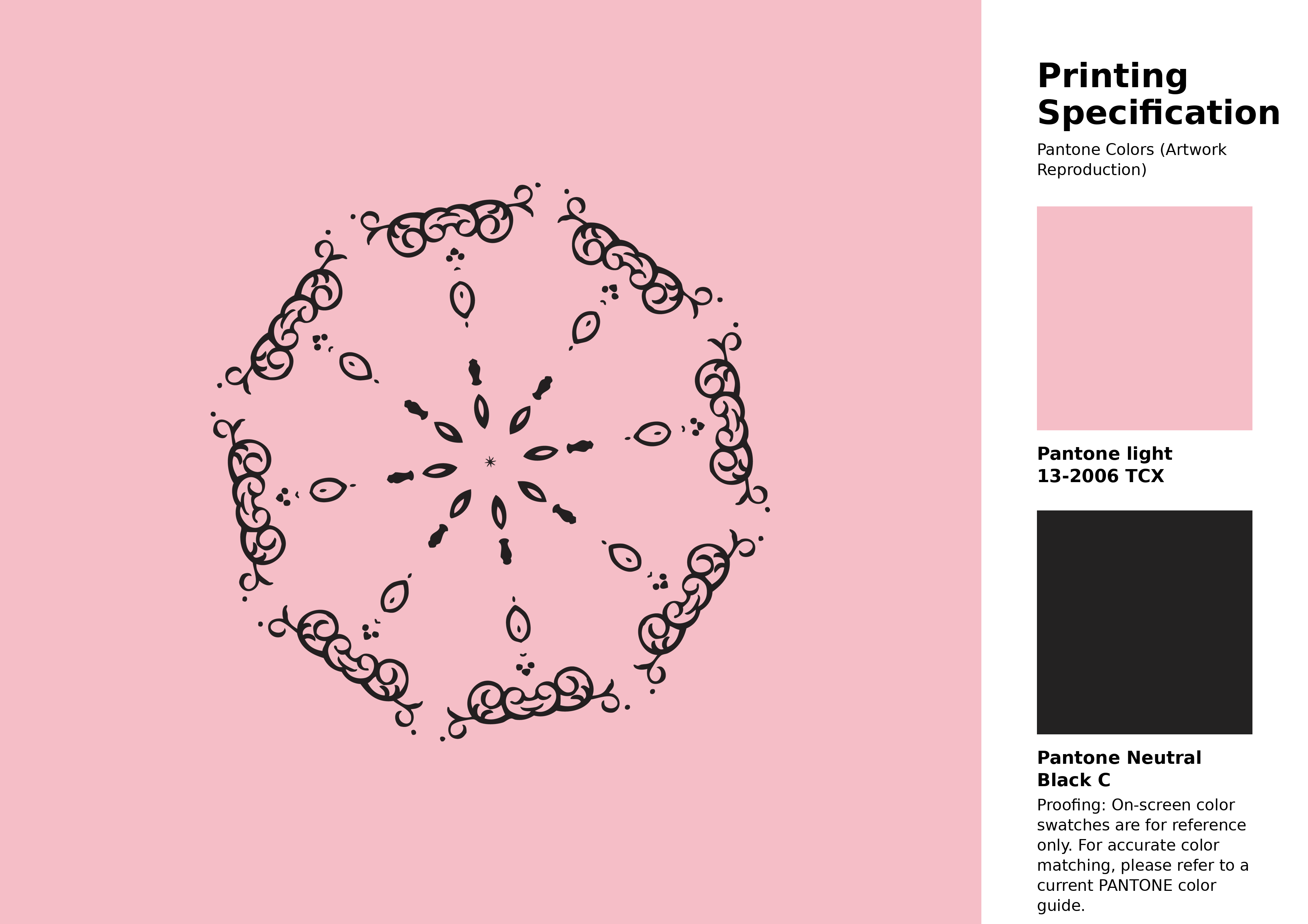 High-quality artwork and graphic illustration using Pantone 13-2006 Tcx Almond Blossom Color | Hex color Code #f5bec7. A fantastic creative resource for designers and artists. #artwork #illustration #graphicart #f5bec7