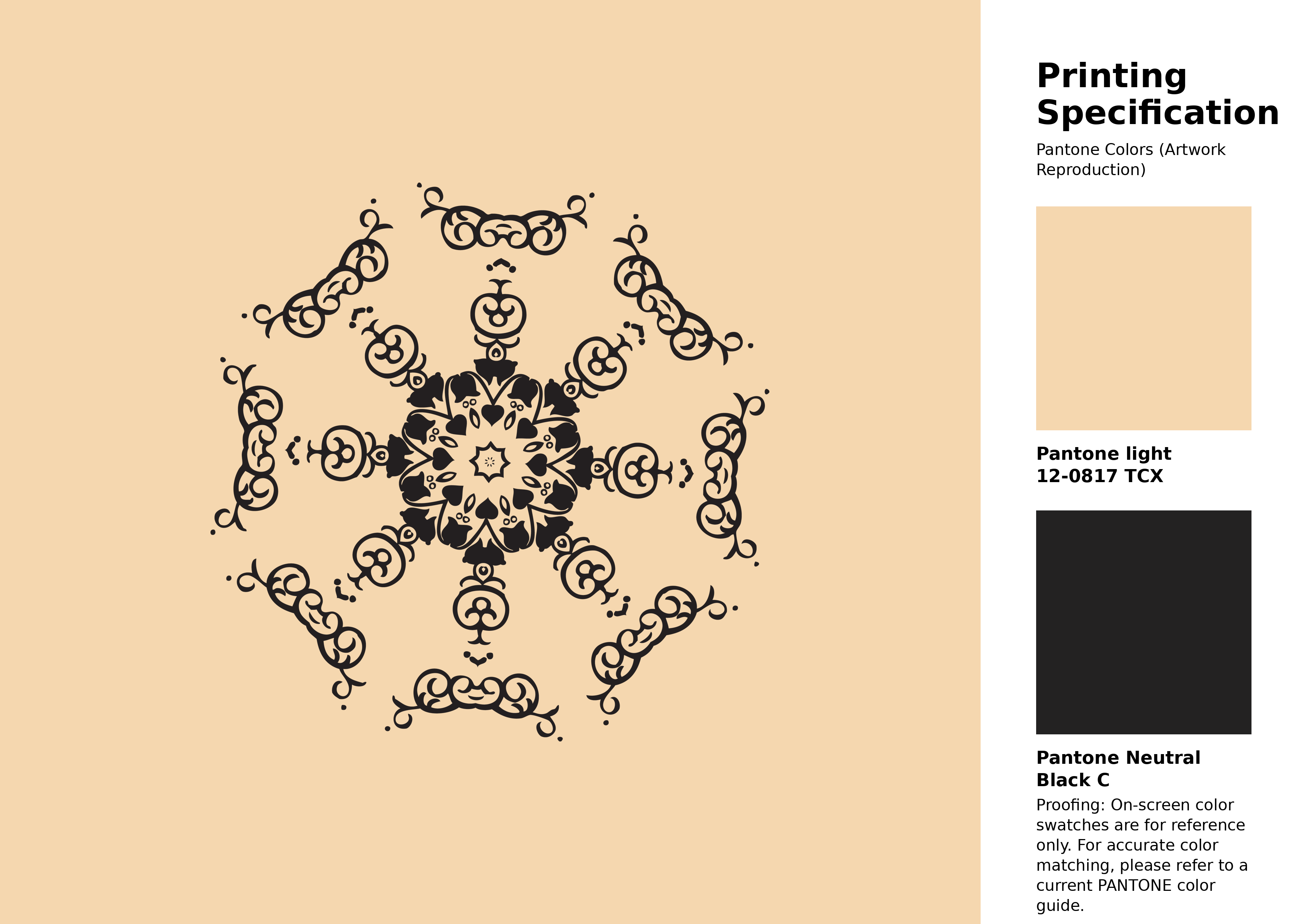 High-quality artwork and graphic illustration using Pantone 12-0817 Tcx Apricot Gelato Color | Hex color Code #f5d7af. A fantastic creative resource for designers and artists. #artwork #illustration #graphicart #f5d7af