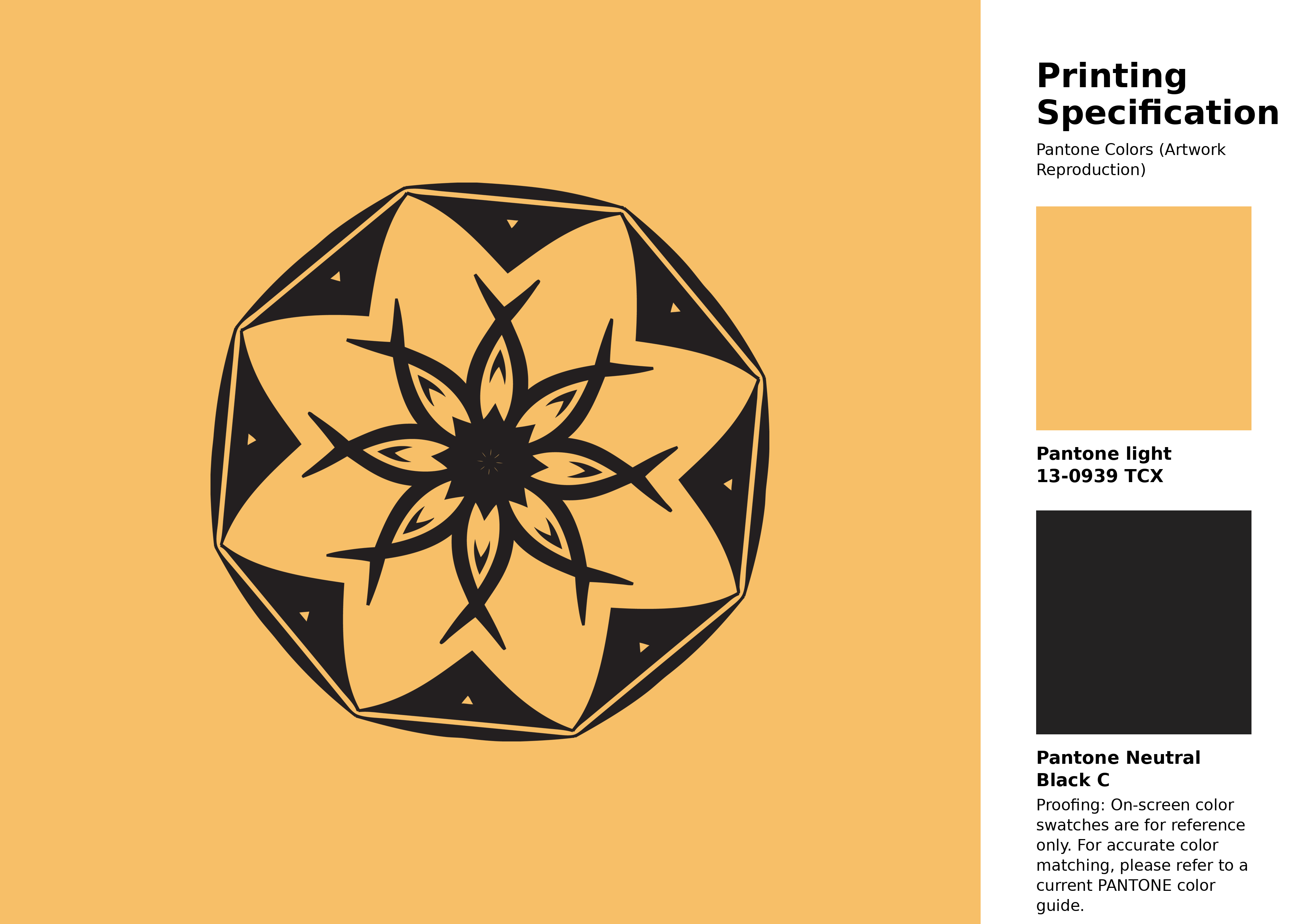 High-quality artwork and graphic illustration using Pantone 13-0939 Tcx Golden Cream Color | Hex color Code #f7bf68. A fantastic creative resource for designers and artists. #artwork #illustration #graphicart #f7bf68