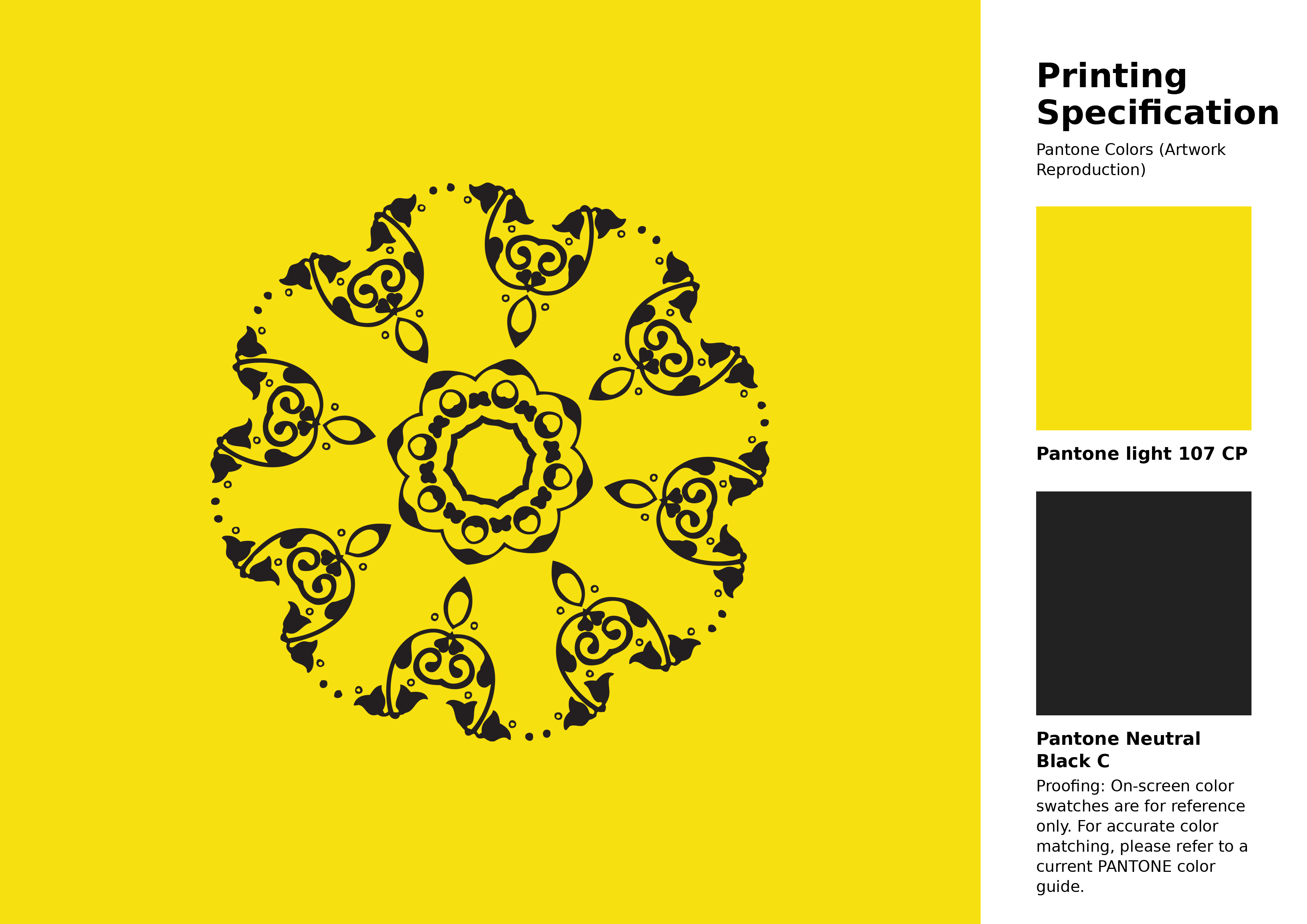 High-quality artwork and graphic illustration using Pantone 107 CP Color | Hex color Code #f7e00f. A fantastic creative resource for designers and artists. #artwork #illustration #graphicart #f7e00f