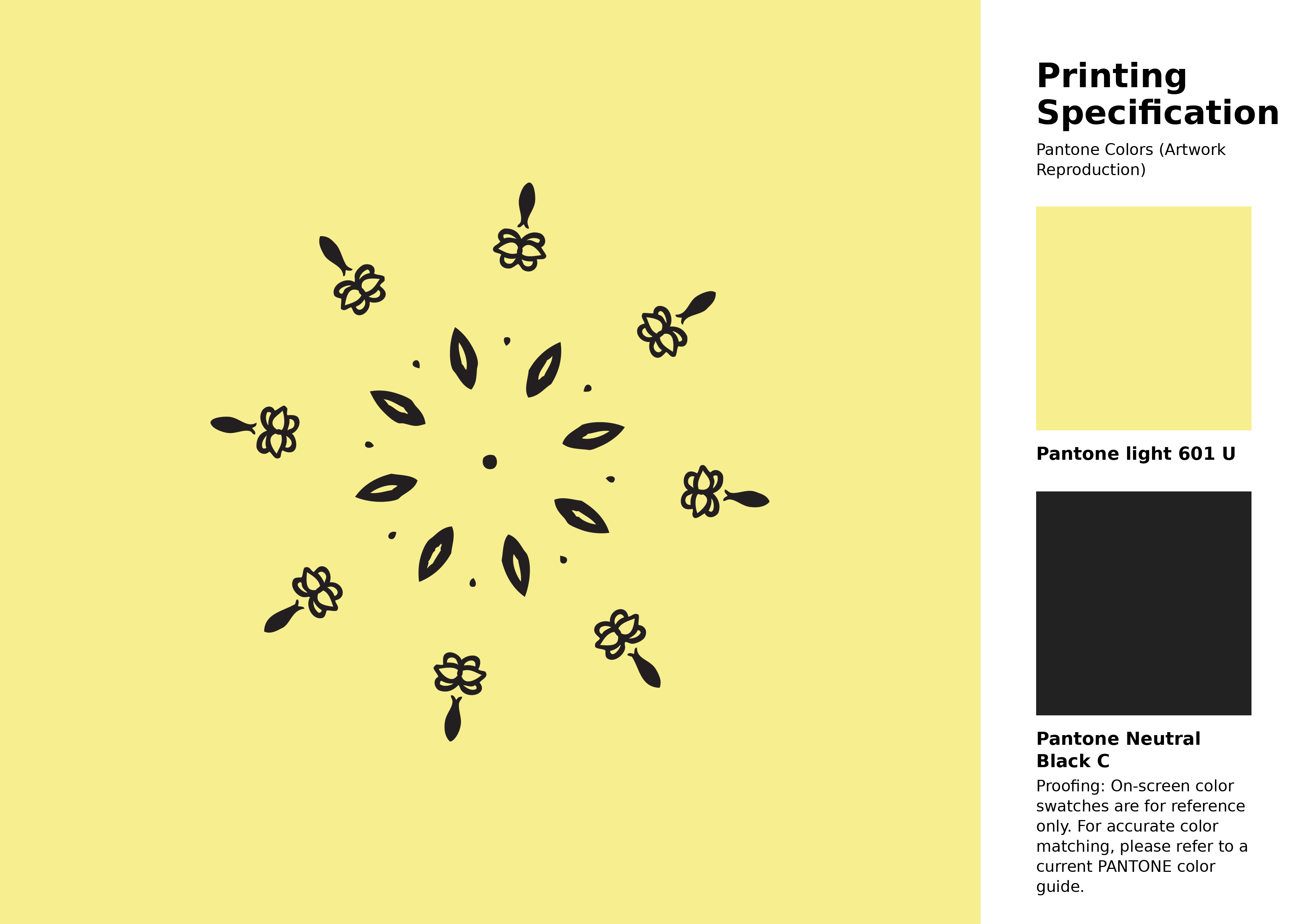 High-quality artwork and graphic illustration using Pantone 601 U Color | Hex color Code #f7ef8f. A fantastic creative resource for designers and artists. #artwork #illustration #graphicart #f7ef8f