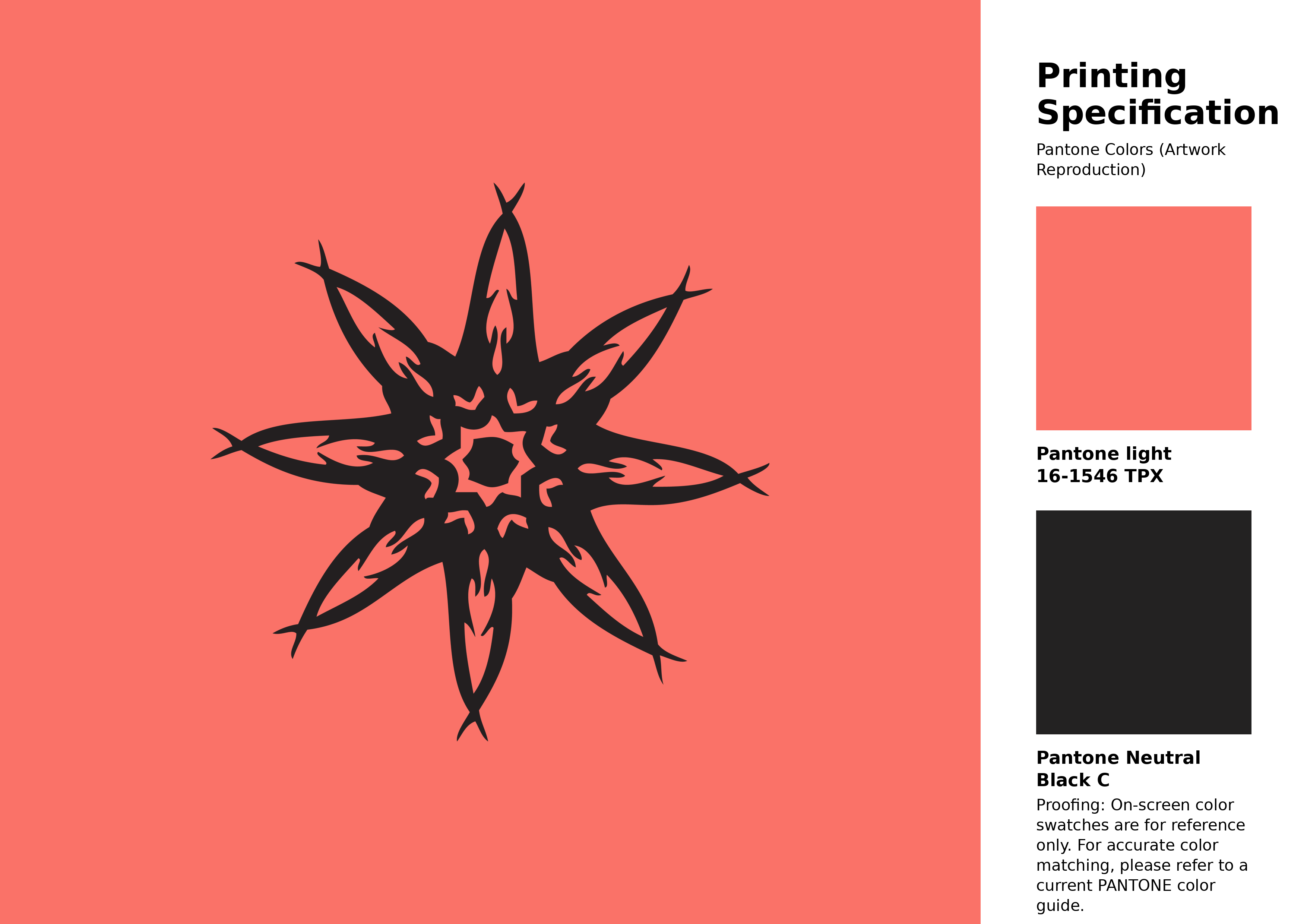 High-quality artwork and graphic illustration using Pantone 16-1546 Tpx Living Coral Color | Hex color Code #fa7268. A fantastic creative resource for designers and artists. #artwork #illustration #graphicart #fa7268