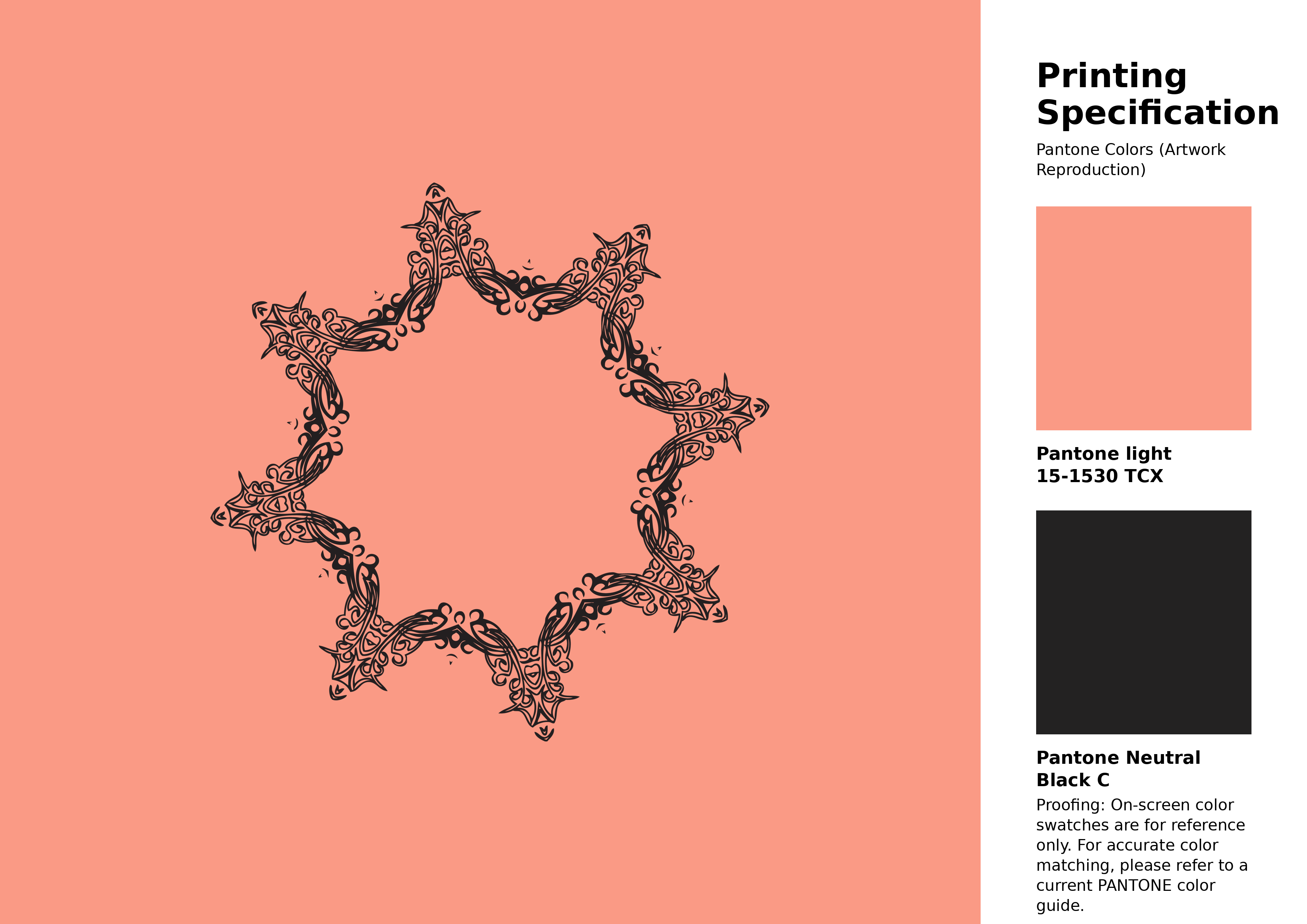 High-quality artwork and graphic illustration using Pantone 15-1530 Tcx Peach Pink Color | Hex color Code #fa9a85. A fantastic creative resource for designers and artists. #artwork #illustration #graphicart #fa9a85