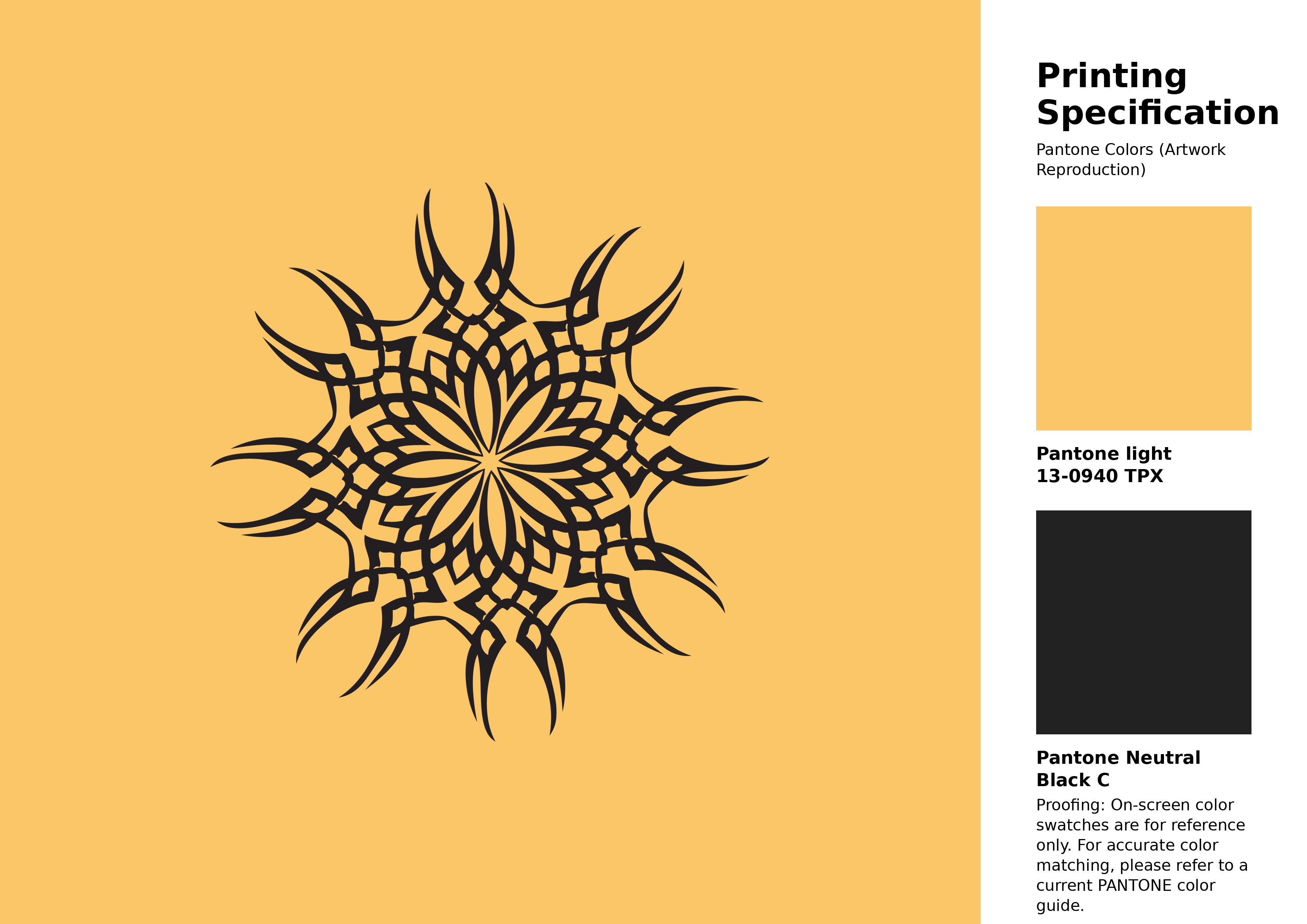 High-quality artwork and graphic illustration using Pantone 13-0940 Tpx Sunset Gold Color | Hex color Code #fac668. A fantastic creative resource for designers and artists. #artwork #illustration #graphicart #fac668
