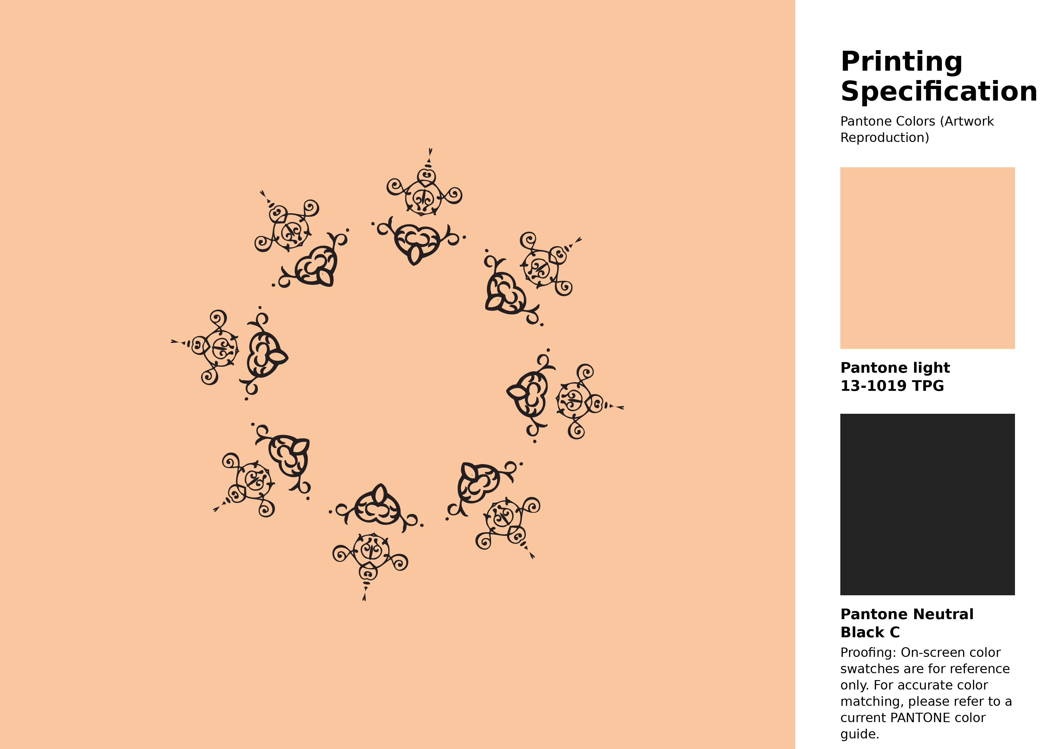High-quality artwork and graphic illustration using Pantone 13-1019 Tpg Cream Blush Color | Hex color Code #fac69d. A fantastic creative resource for designers and artists. #artwork #illustration #graphicart #fac69d