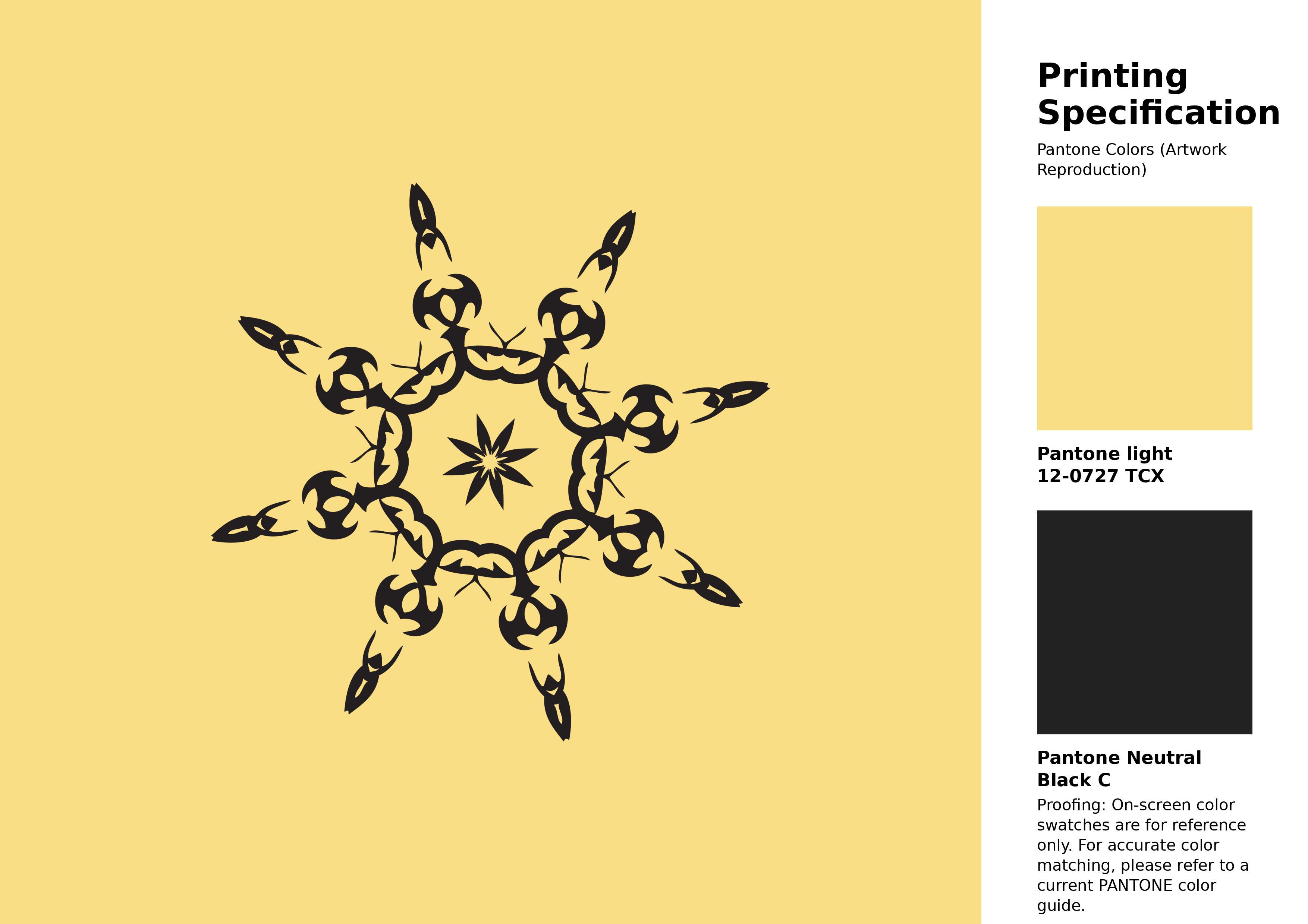 High-quality artwork and graphic illustration using Pantone 12-0727 Tcx Sunshine Color | Hex color Code #fade85. A fantastic creative resource for designers and artists. #artwork #illustration #graphicart #fade85