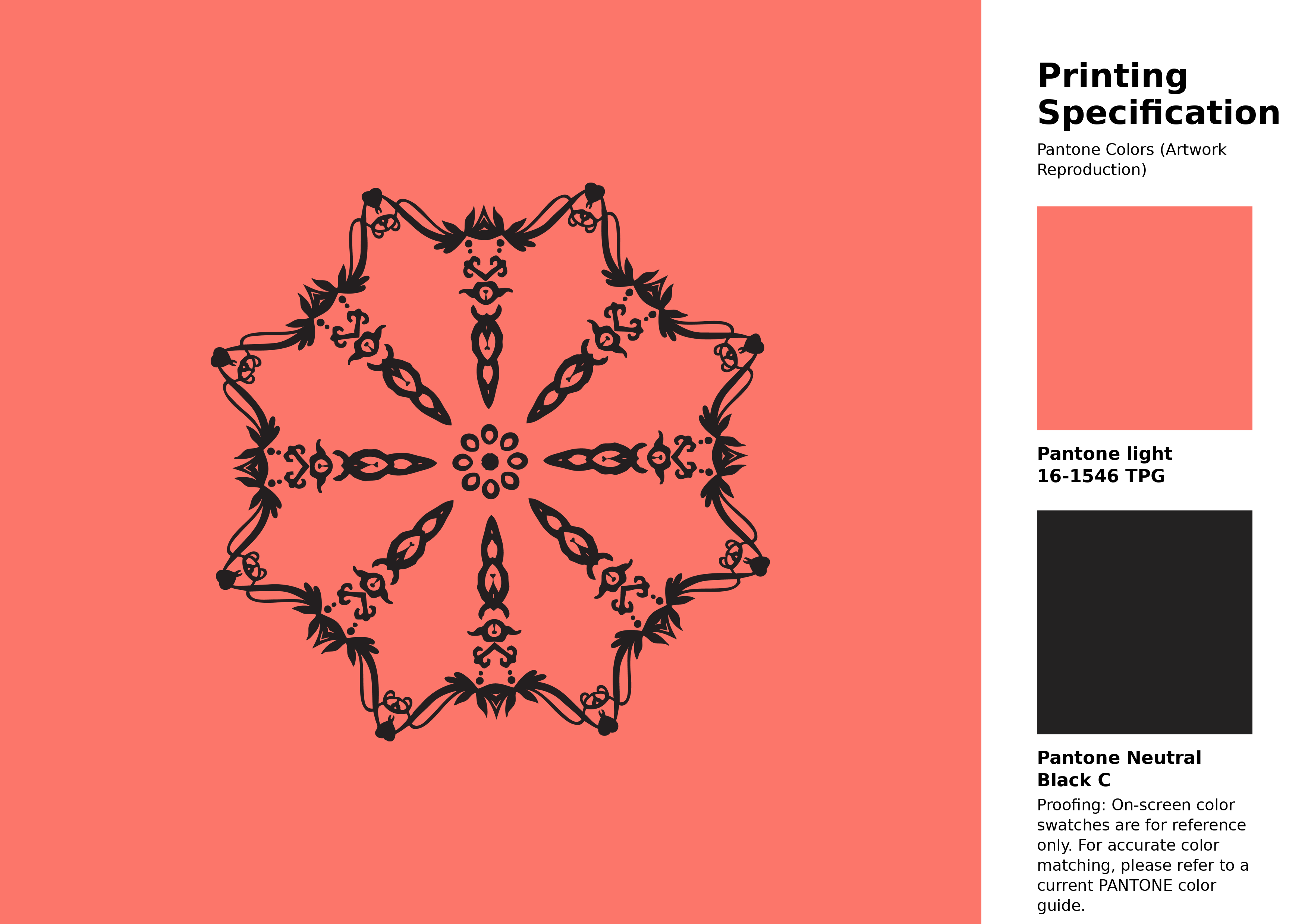 High-quality artwork and graphic illustration using Pantone 16-1546 Tpg Living Coral Color | Hex color Code #fc766a. A fantastic creative resource for designers and artists. #artwork #illustration #graphicart #fc766a