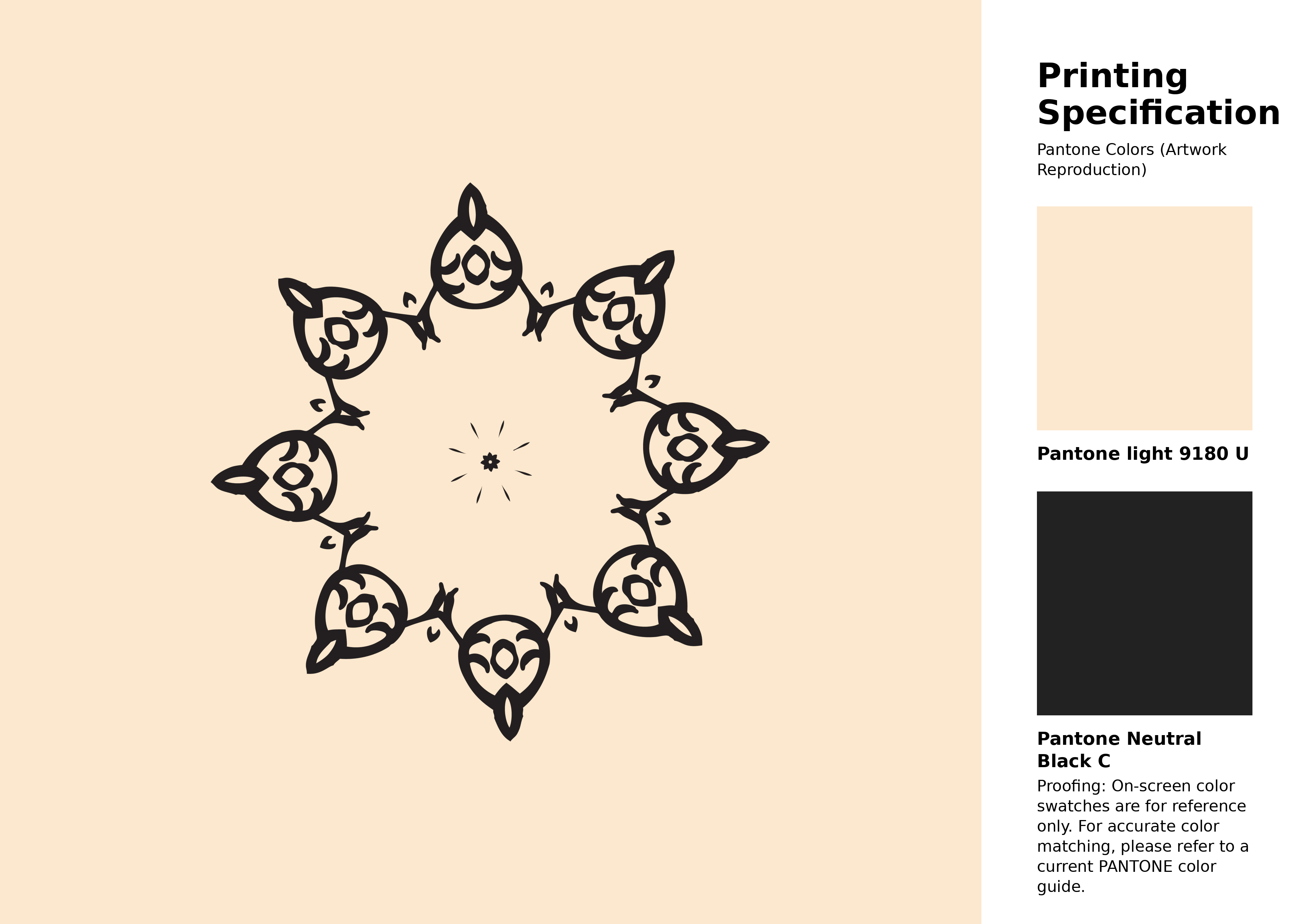 High-quality artwork and graphic illustration using Pantone 9180 U Color | Hex color Code #fce8ce. A fantastic creative resource for designers and artists. #artwork #illustration #graphicart #fce8ce