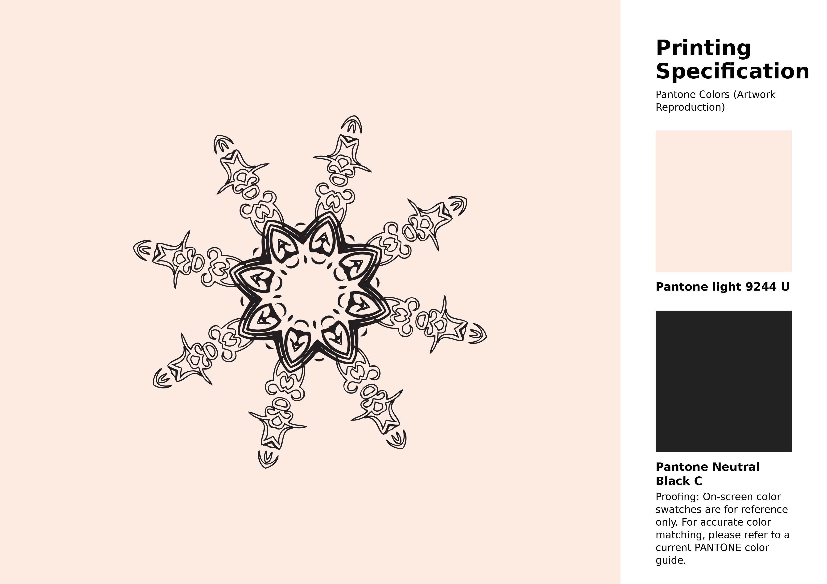 High-quality artwork and graphic illustration using Pantone 9244 U Color | Hex color Code #fcebe2. A fantastic creative resource for designers and artists. #artwork #illustration #graphicart #fcebe2