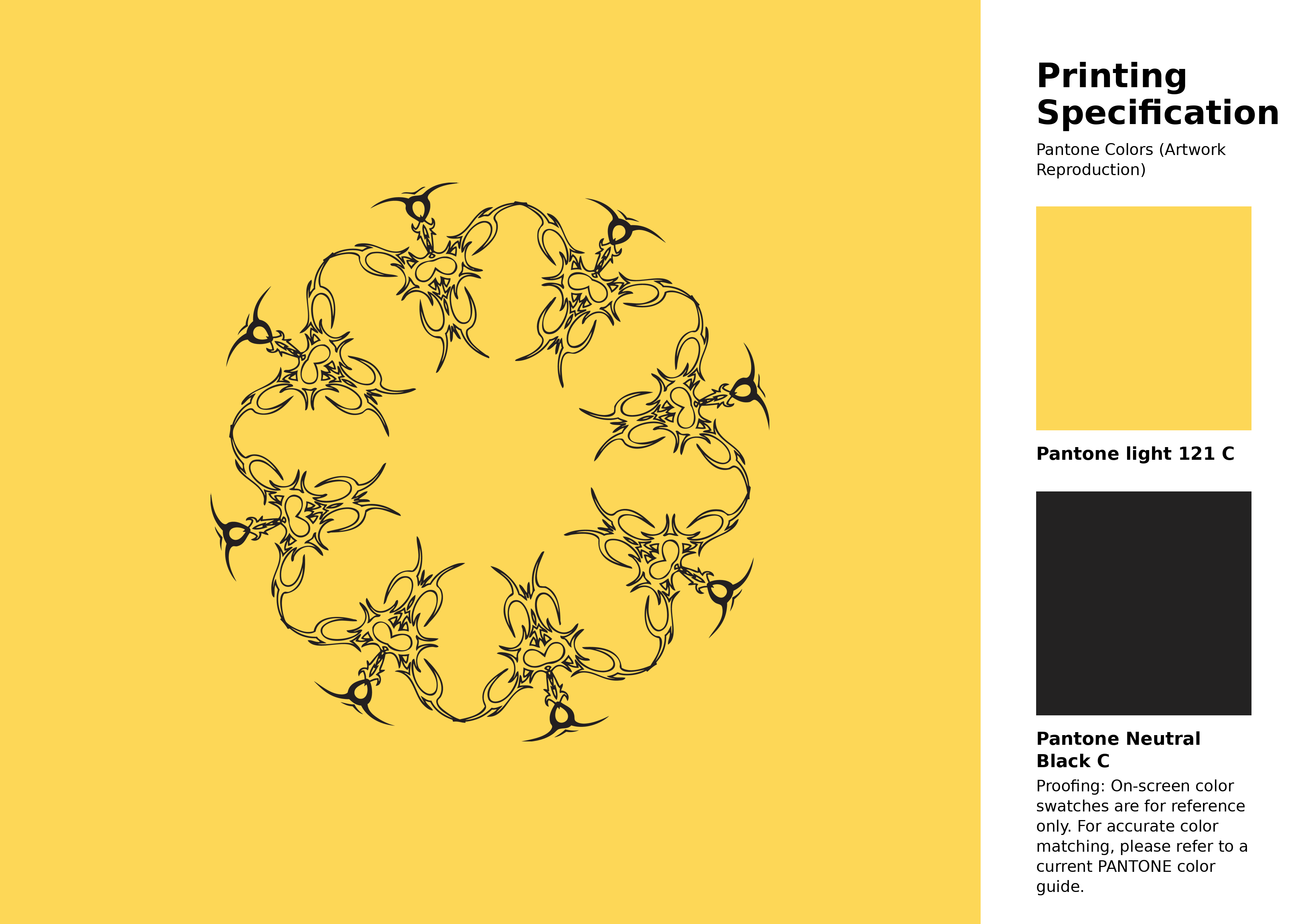 High-quality artwork and graphic illustration using Pantone 121 C Color | Hex color Code #fdd757. A fantastic creative resource for designers and artists. #artwork #illustration #graphicart #fdd757