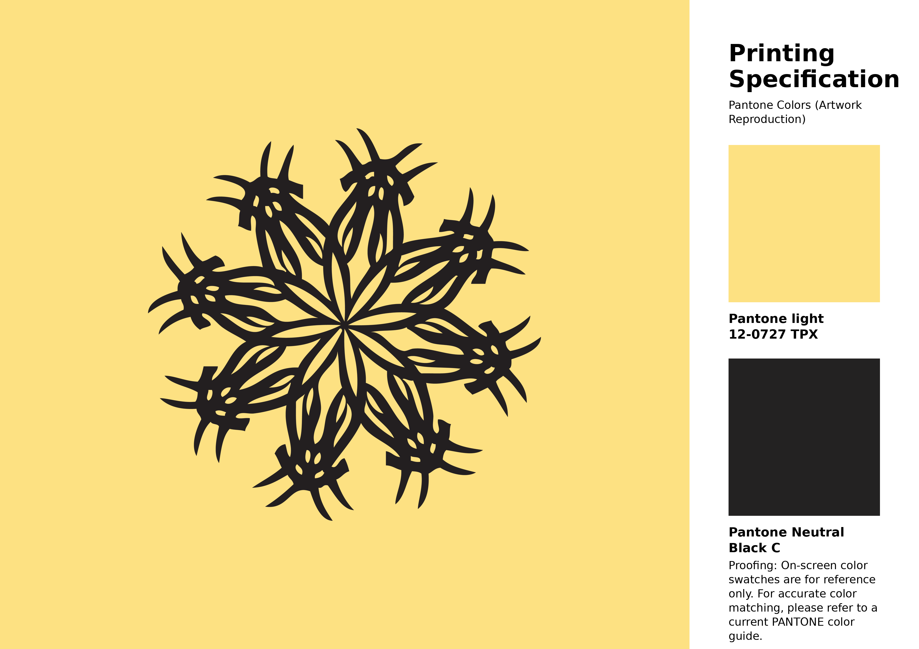 High-quality artwork and graphic illustration using Pantone 12-0727 Tpx Sunshine Color | Hex color Code #fde182. A fantastic creative resource for designers and artists. #artwork #illustration #graphicart #fde182