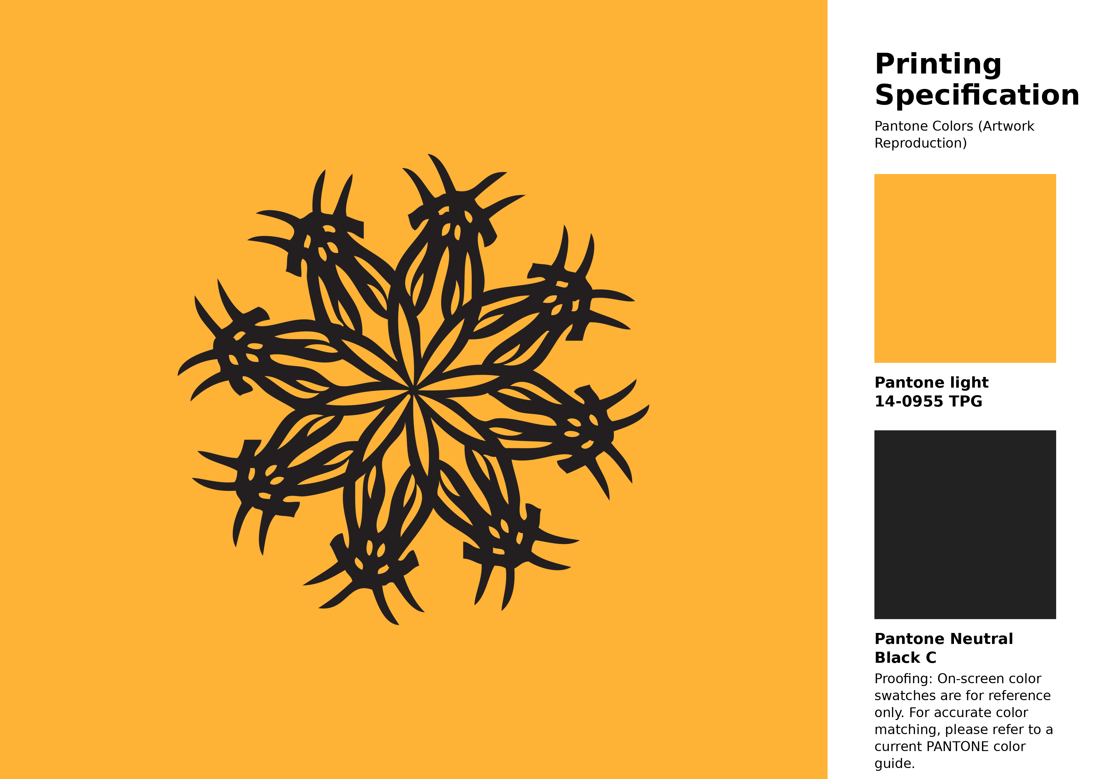 High-quality artwork and graphic illustration using Pantone 14-0955 Tpg Citrus Color | Hex color Code #feb236. A fantastic creative resource for designers and artists. #artwork #illustration #graphicart #feb236