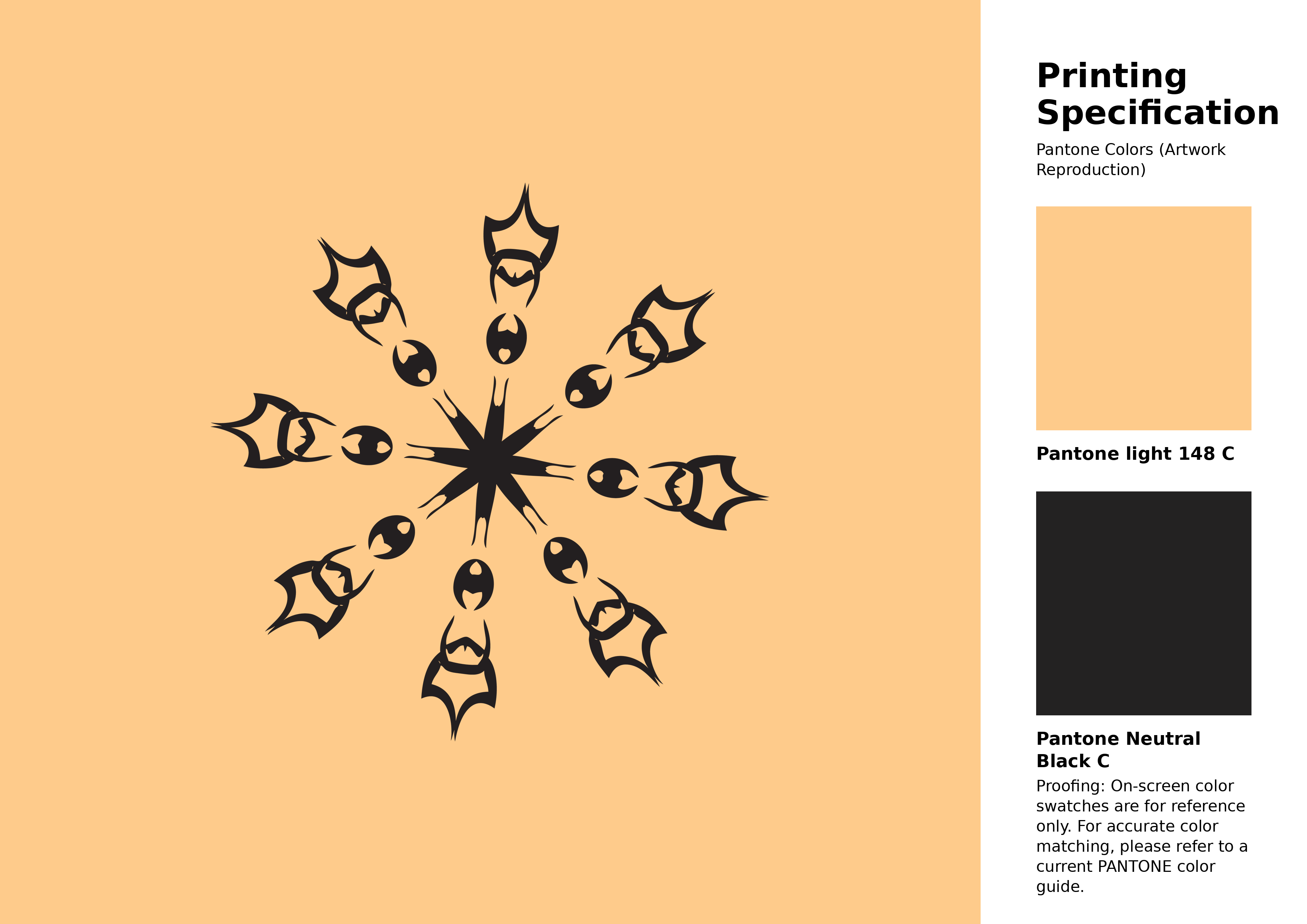 High-quality artwork and graphic illustration using Pantone 148 C Color | Hex color Code #fecb8b. A fantastic creative resource for designers and artists. #artwork #illustration #graphicart #fecb8b
