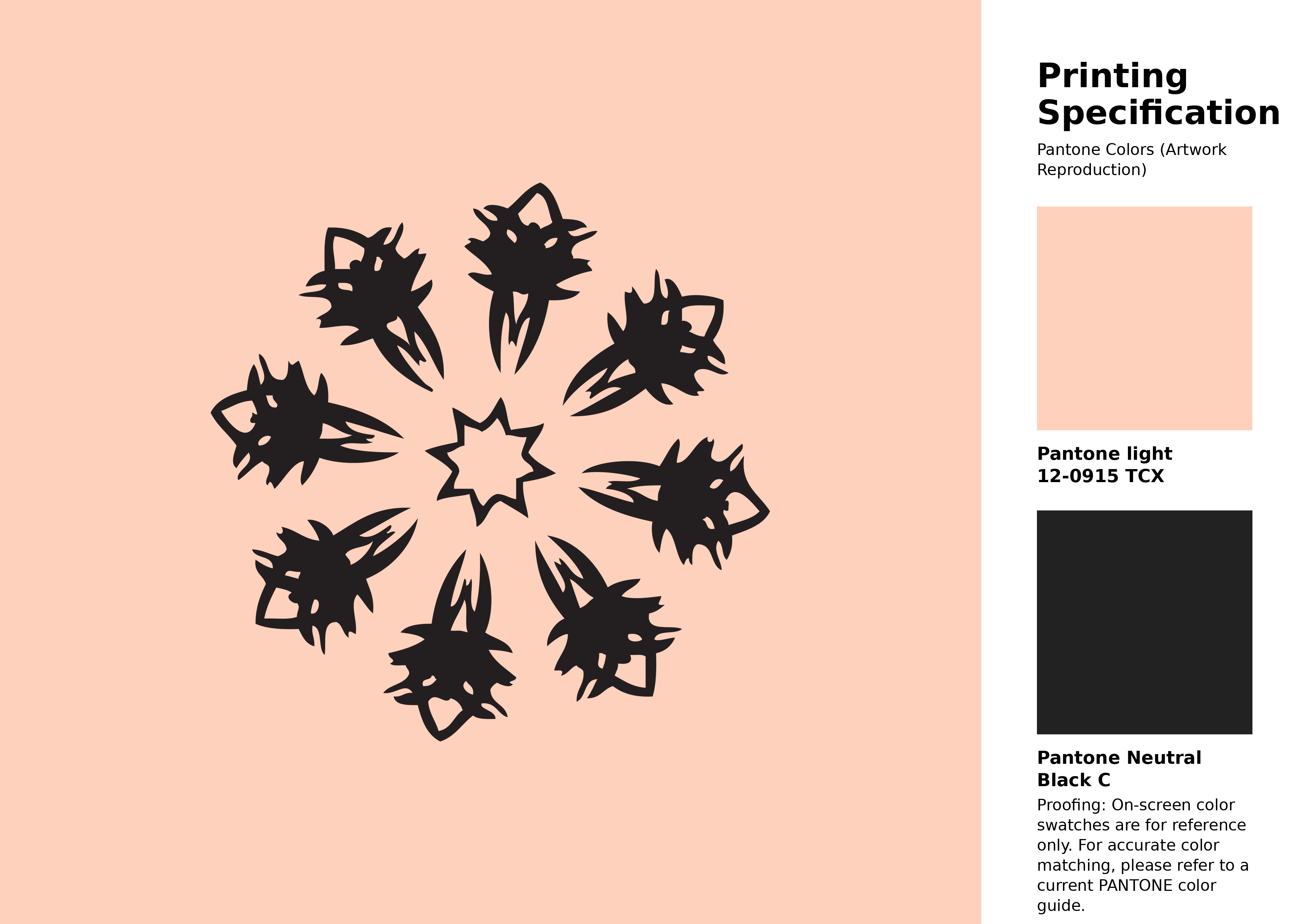 High-quality artwork and graphic illustration using Pantone 12-0915 Tcx Pale Peach Color | Hex color Code #fed1bd. A fantastic creative resource for designers and artists. #artwork #illustration #graphicart #fed1bd