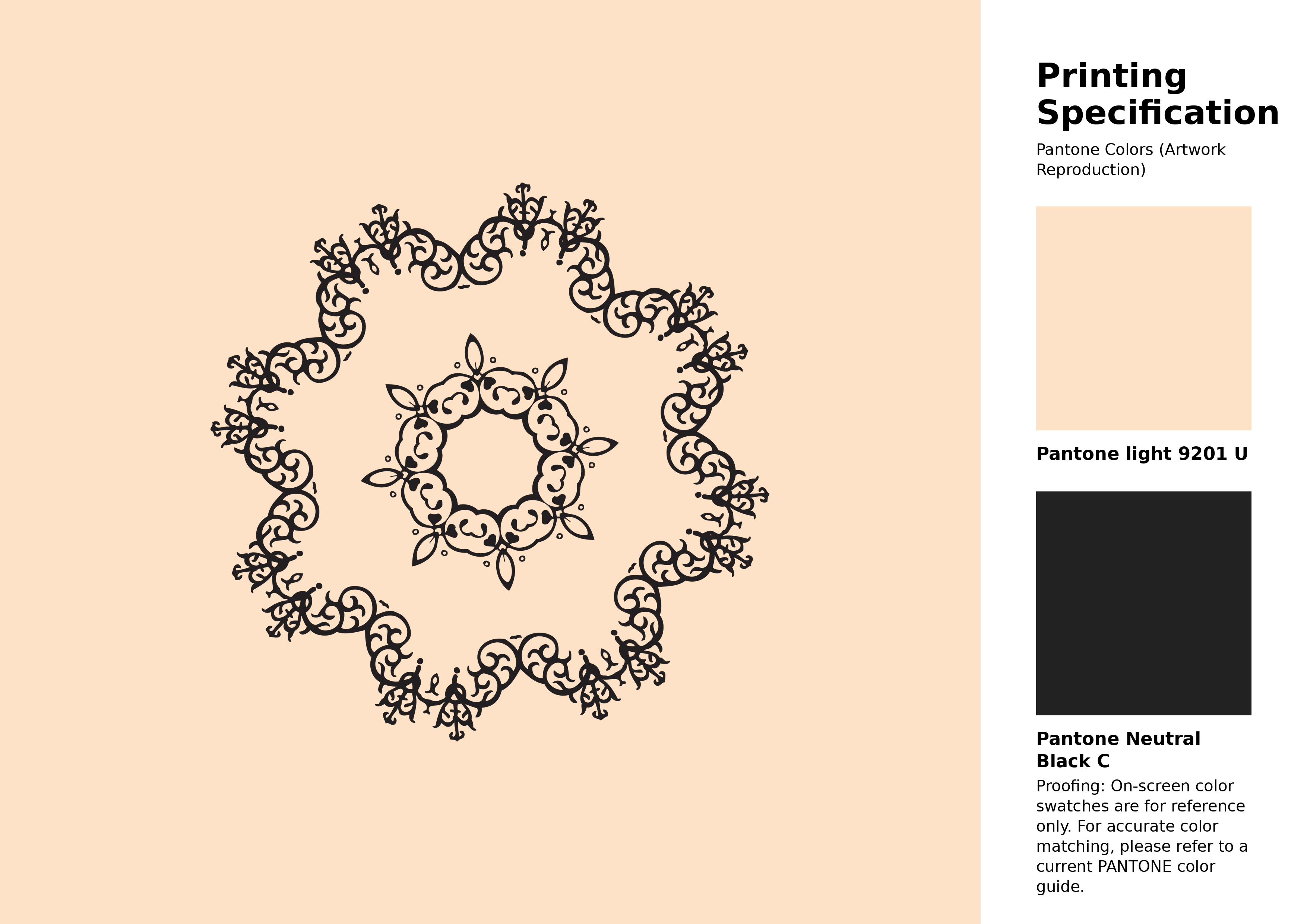 High-quality artwork and graphic illustration using Pantone 9201 U Color | Hex color Code #fee2c7. A fantastic creative resource for designers and artists. #artwork #illustration #graphicart #fee2c7