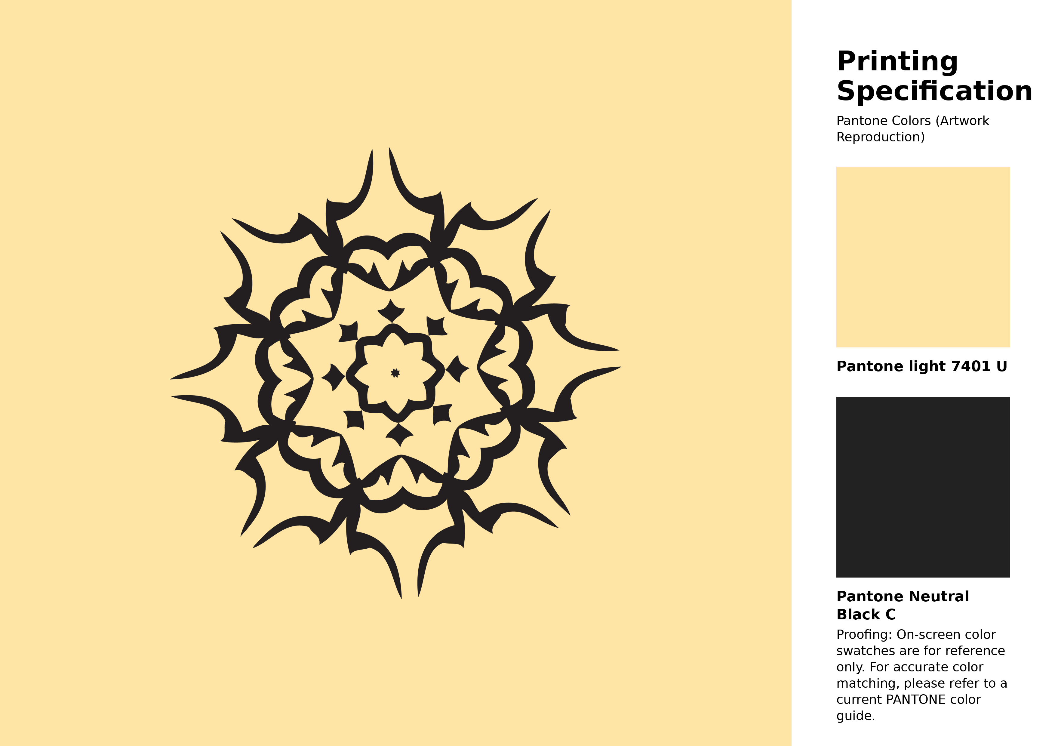 High-quality artwork and graphic illustration using Pantone 7401 U Color | Hex color Code #fee5a5. A fantastic creative resource for designers and artists. #artwork #illustration #graphicart #fee5a5